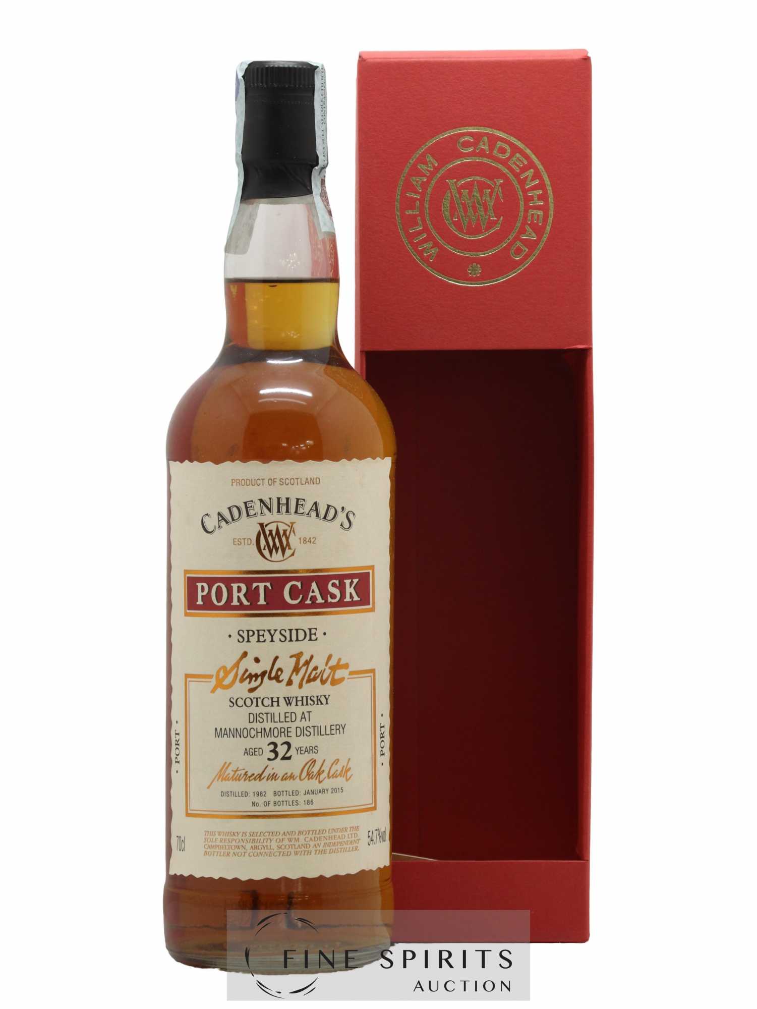 Mannochmore 32 years 1982 Cadenhead's Port Cask One of 186 - bottled 2015