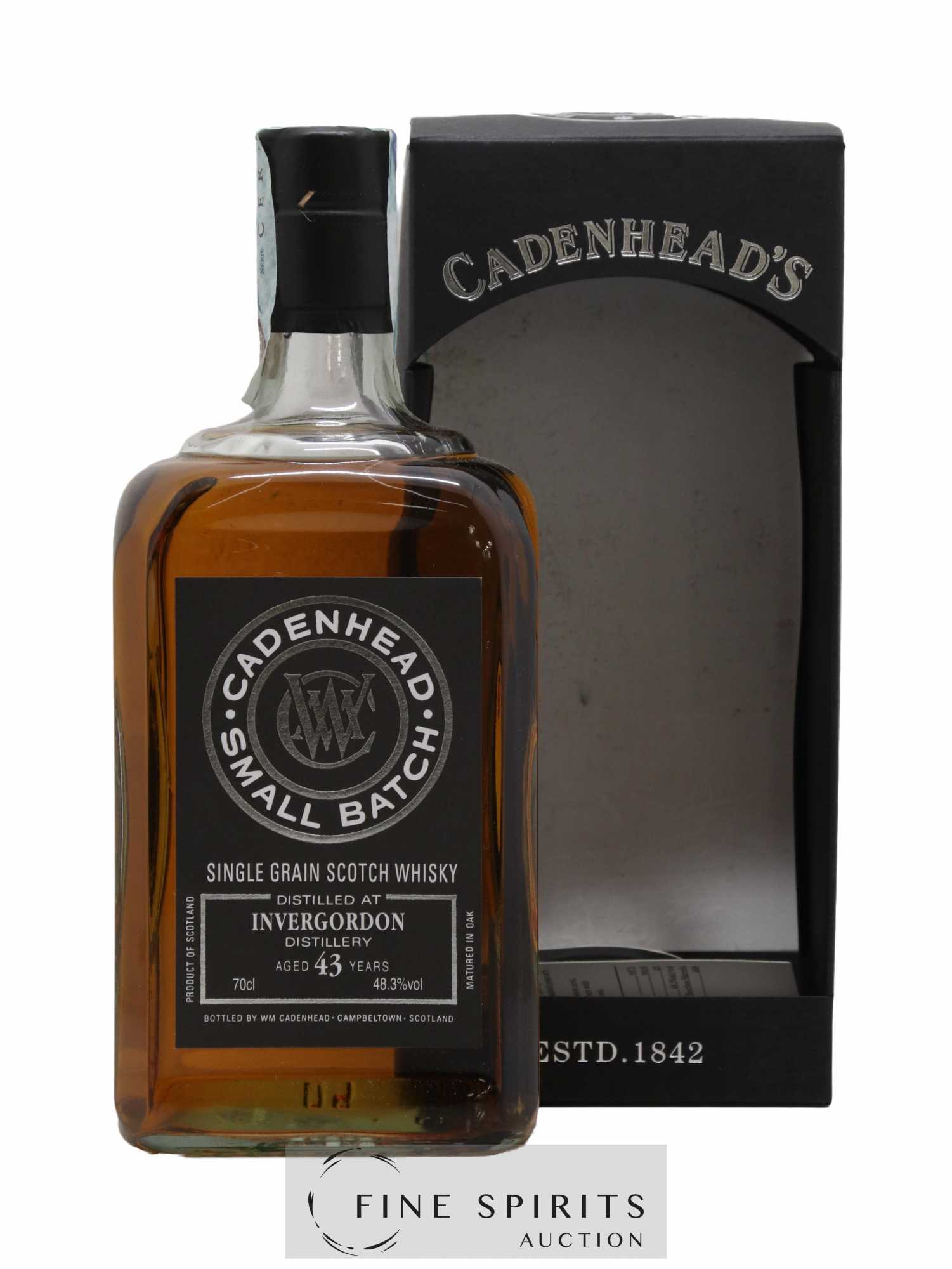 Invergordon 43 years 1972 Cadenhead's One of 468 - bottled 2016 Small Batch