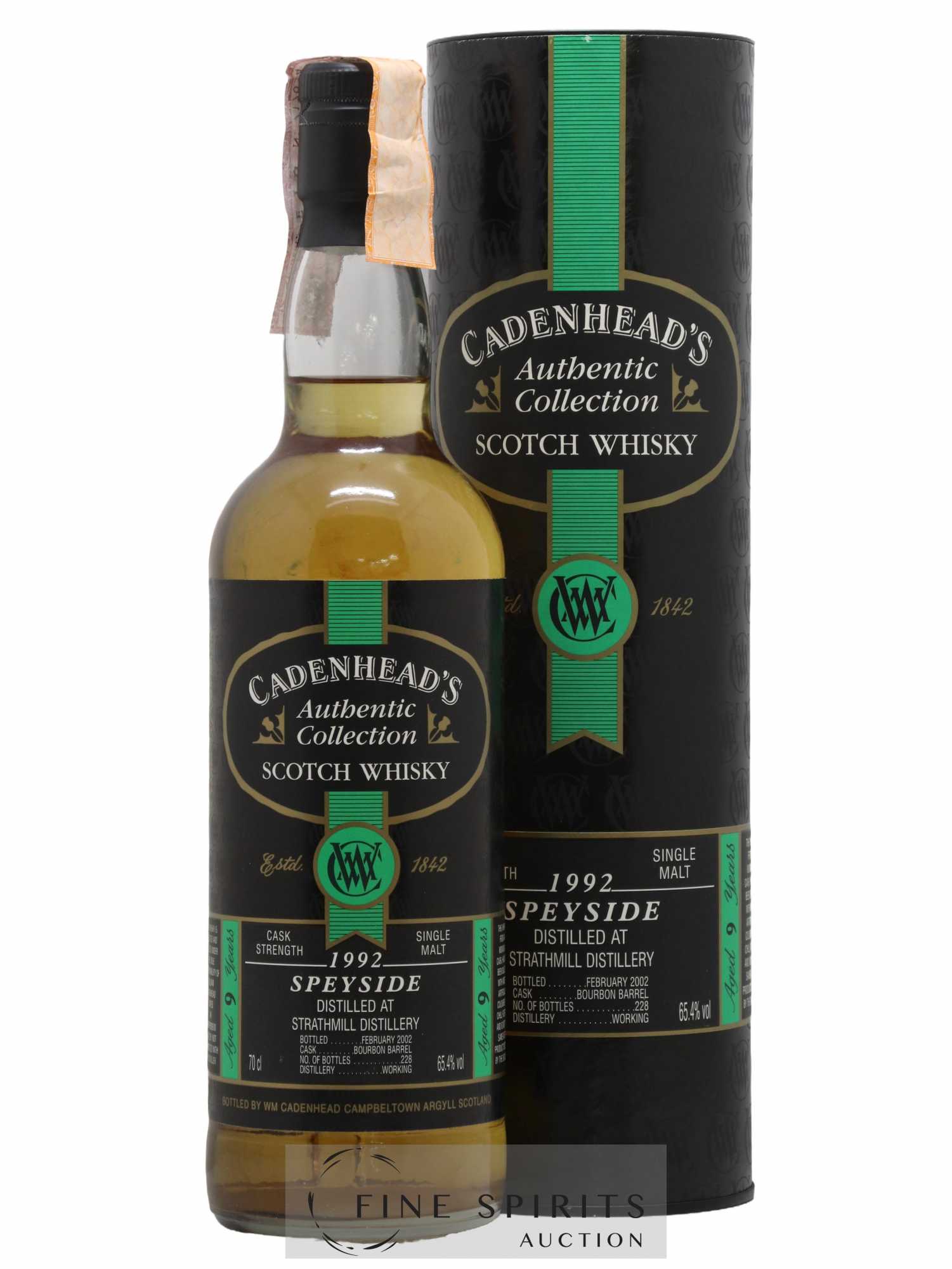 Strathmill 9 years 1992 Cadenhead's Bourbon Barrel - One of 228 - bottled 2002