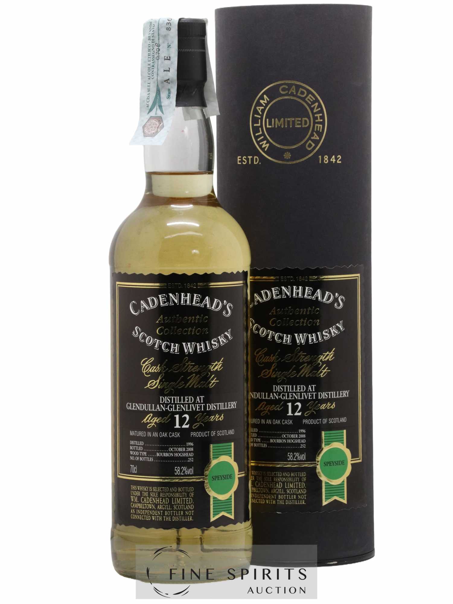 Glendullan 12 years 1996 Cadenhead's Authentic Collection