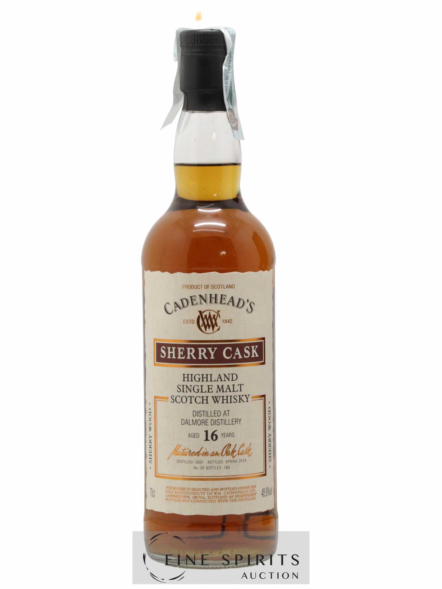 Dalmore 16 years 2001 Cadenhead's Sherry Cask One of 180 - bottled 2018