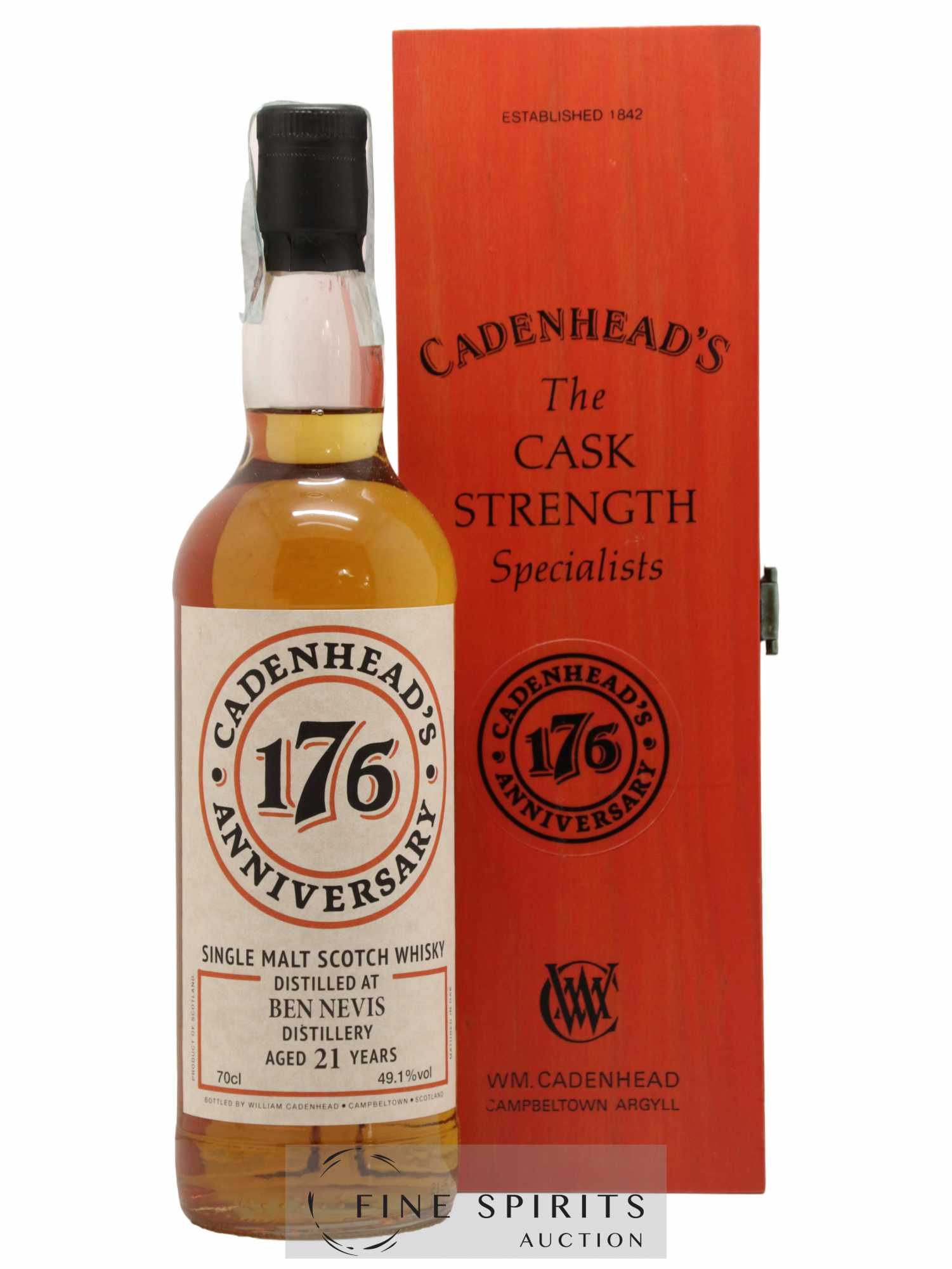 Ben Nevis 21 years 1996 Cadenhead's One of 174 - bottledd 2018 176th Anniversary