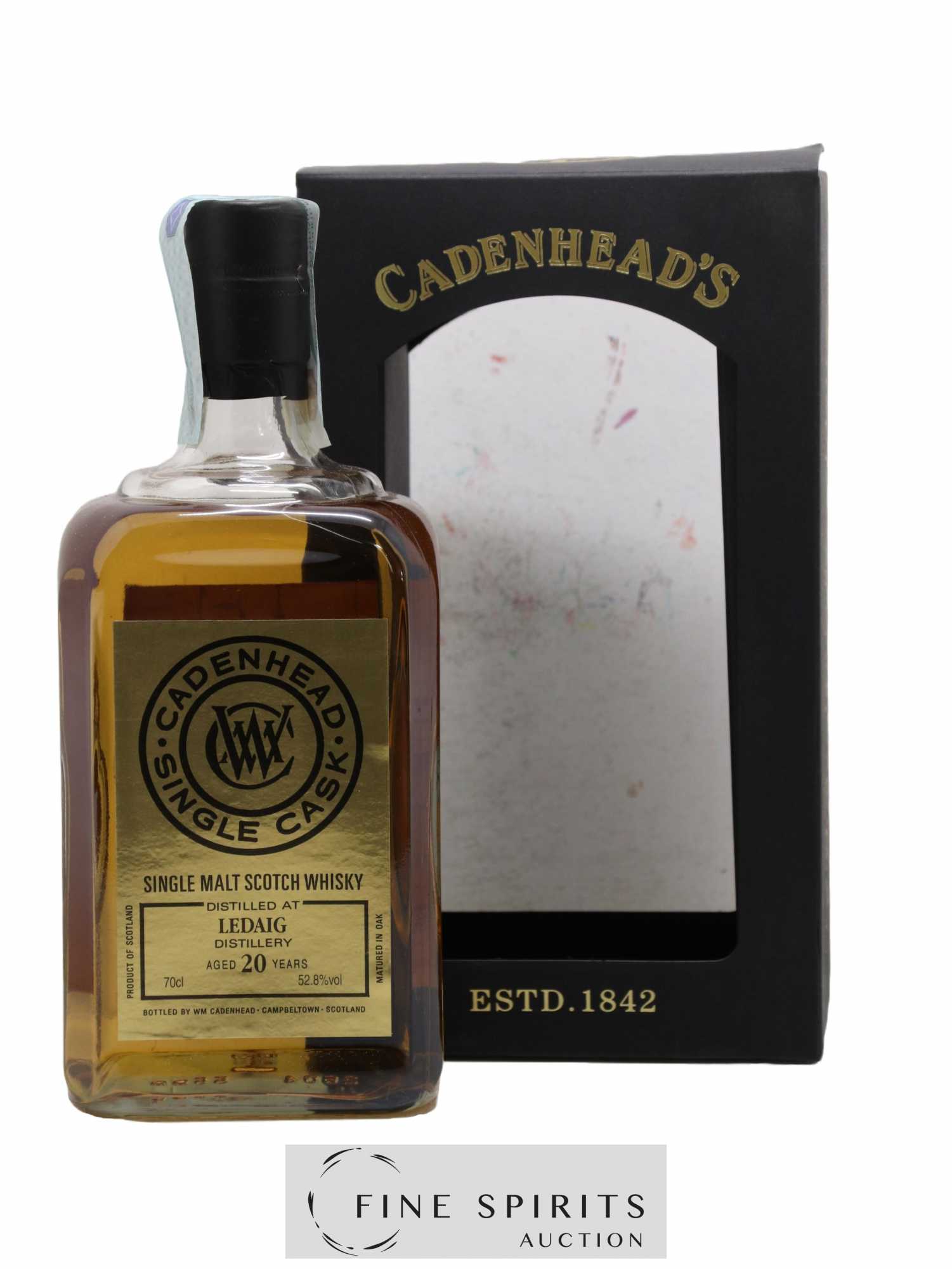 Ledaig 20 years 1997 Cadenhead's Bourbon Hogshead - One of 222 - bottled 2018 Single Cask