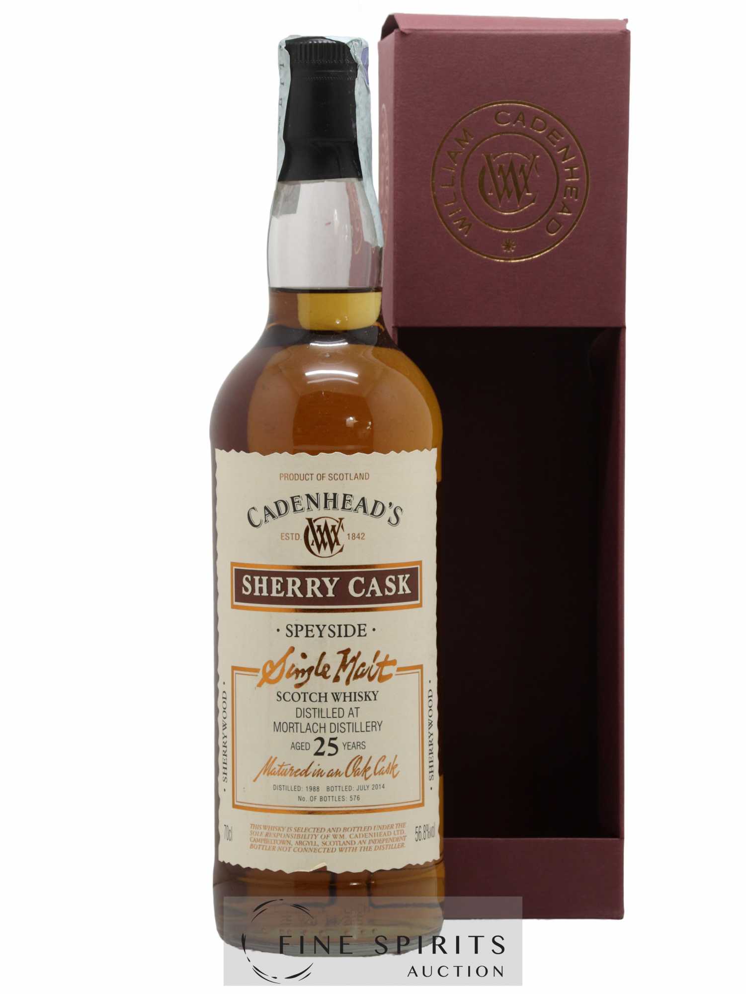 Mortlach 25 years 1988 Cadenhead's Sherry Cask One of 576 - bottled 2014