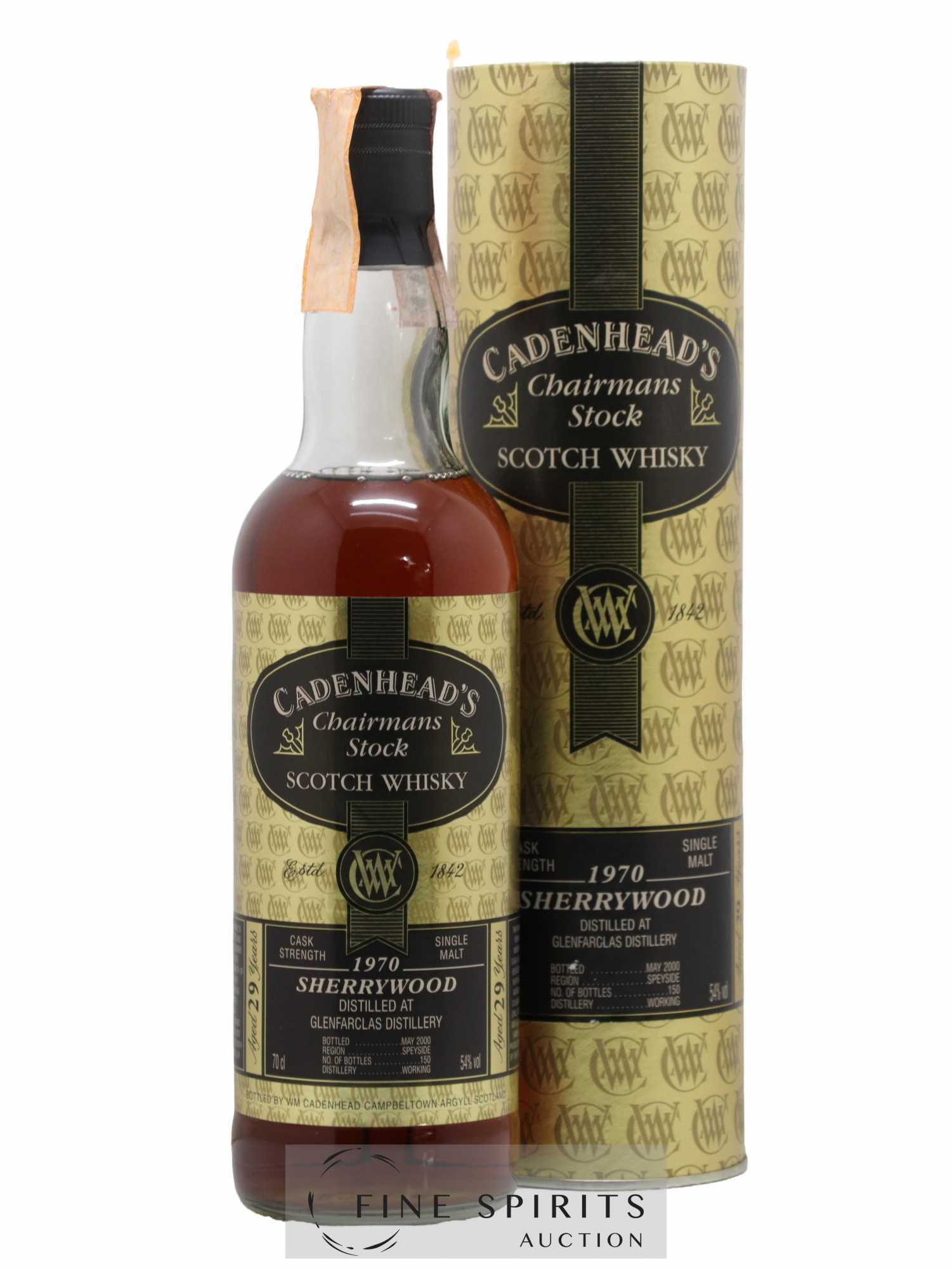 Glenfarclas 1970 Cadenhead's Sherrywood - One of 150 - bottled 2000 Chairman's Stock