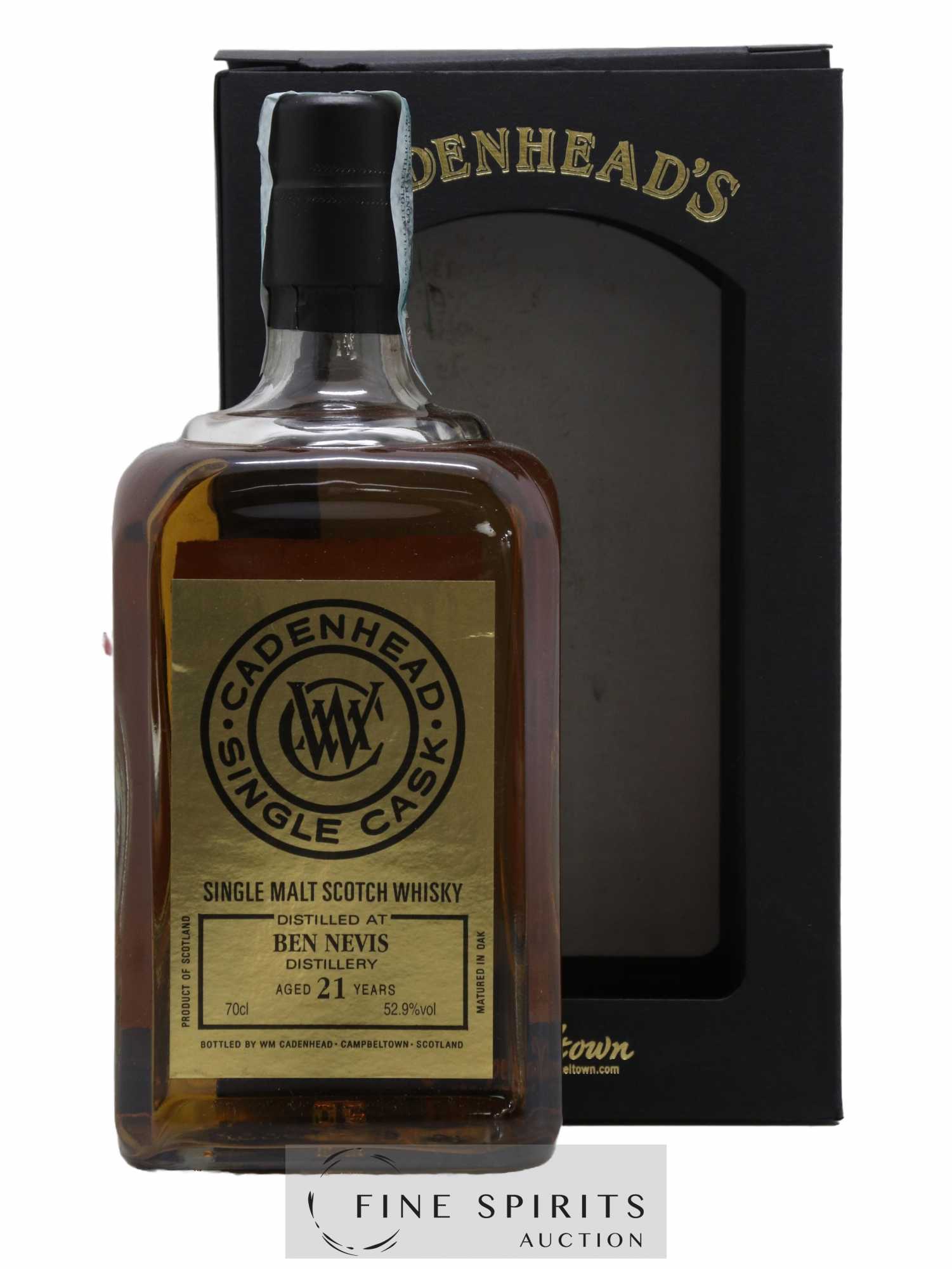 Ben Nevis 21 years 1996 Cadenhead's Bourbon Hogshead - One of 210 - bottled 2018 Single Cask