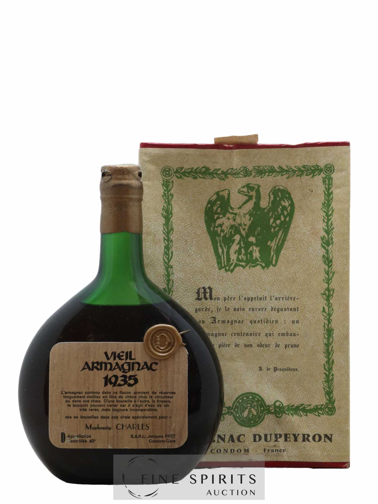 Jacques Ryst 1935 Of. Vieil Armagnac