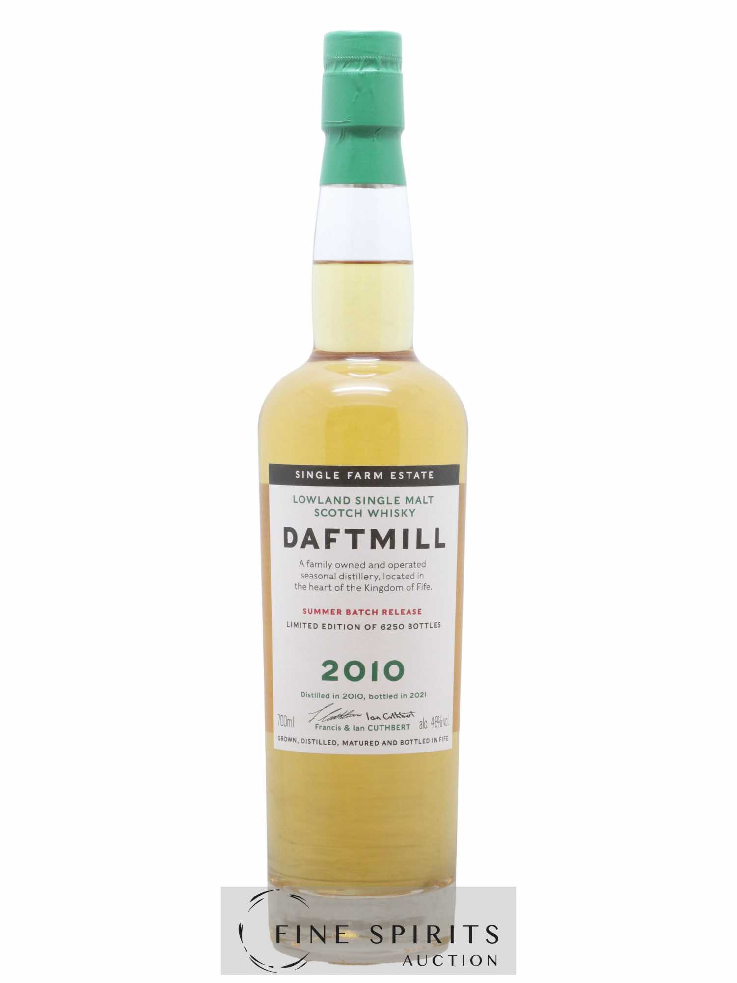 Daftmill 2010 Of. Single Farm Estate Summer Batch Release - bottled 2021 Limited Edition of 6250 bottles