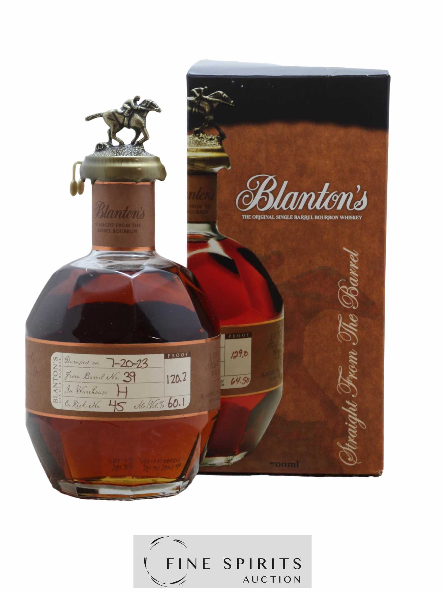 Blanton's Of. Warehouse H - Barrel n°39 - dumped 2023