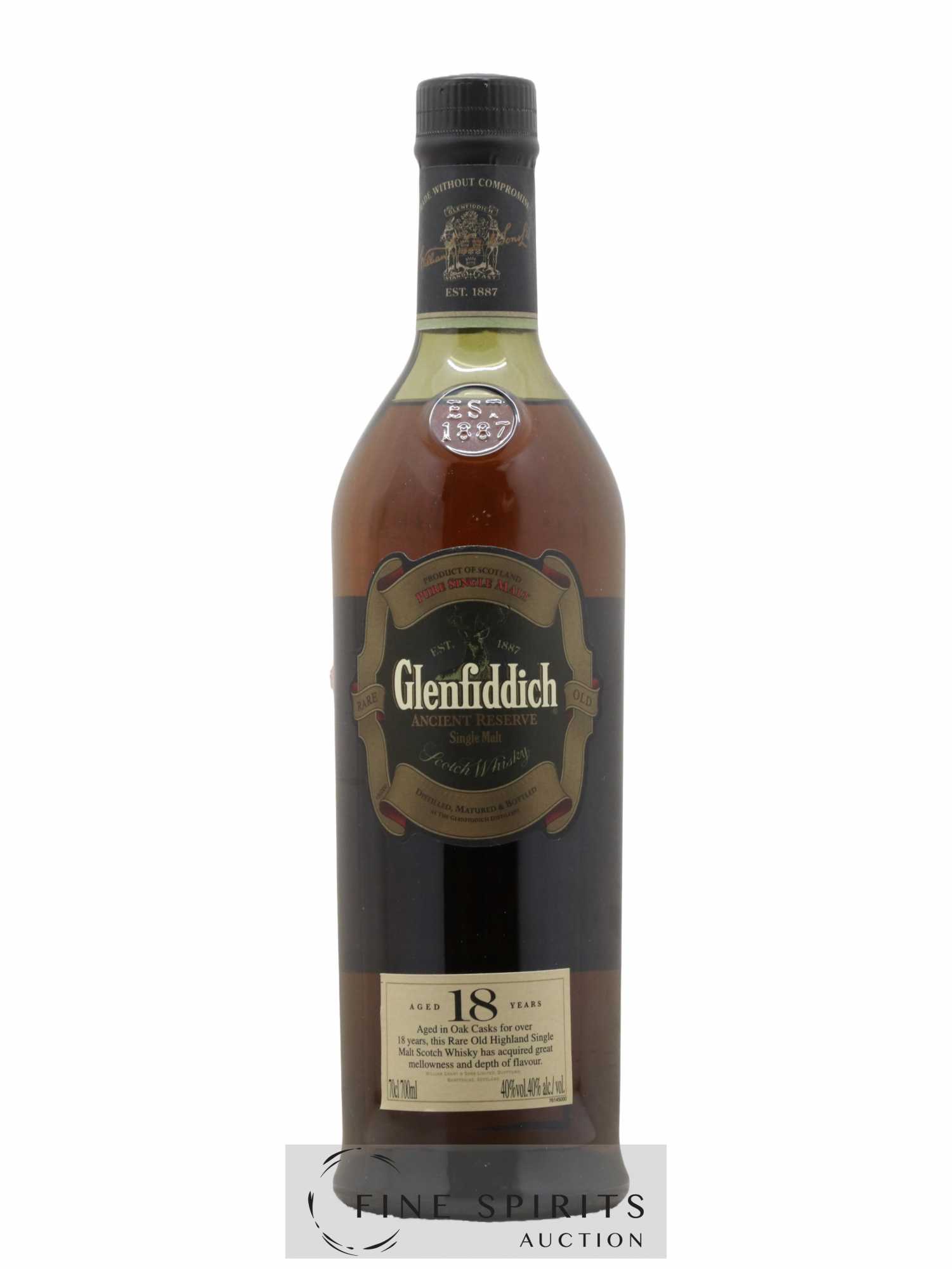 Une bouteille de whisky rare aux enchères