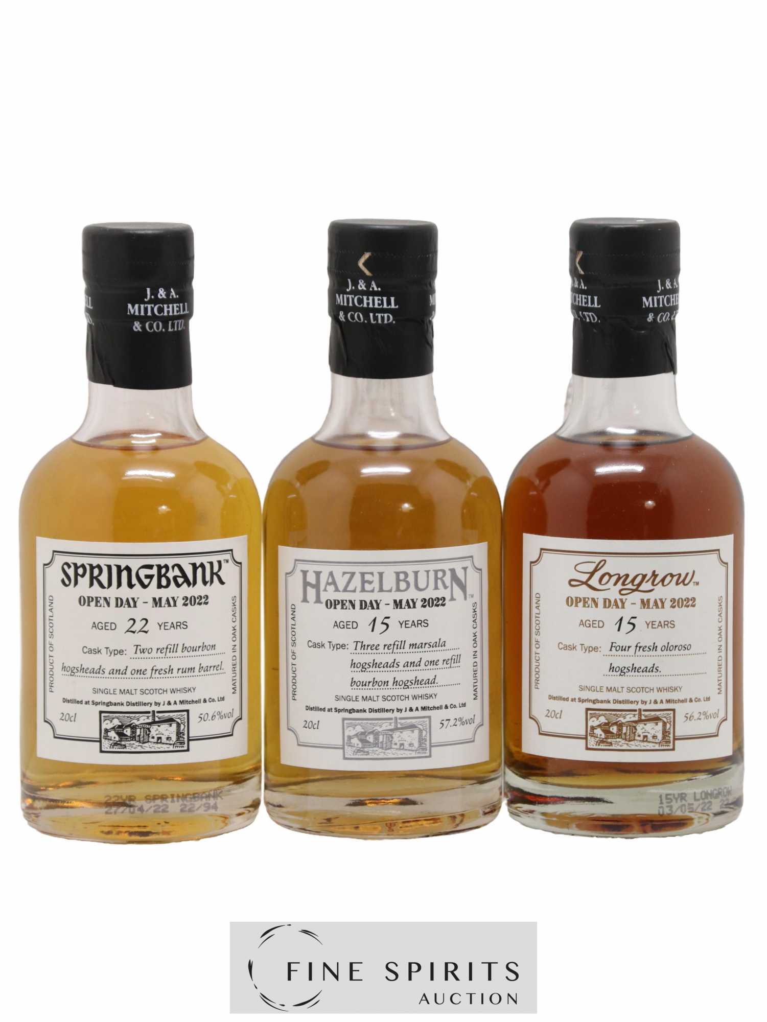 Springbank Set Of. Open Day - May 2022 (3x20cl)