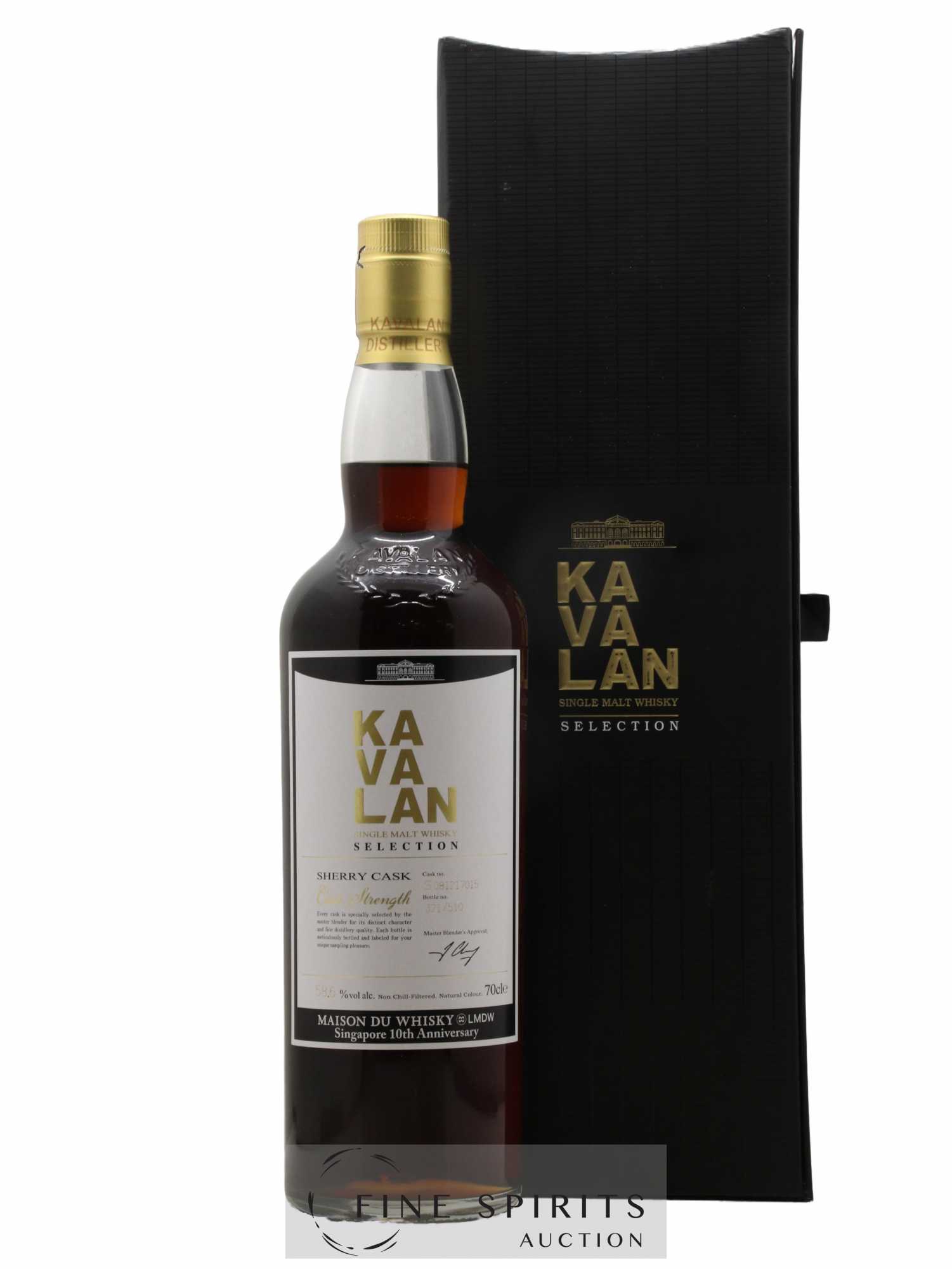 Kavalan Of. Selection Sherry Cask n°S081217015 - One of 510 - bottled 2016 LMDW Singapore 10th Annivers