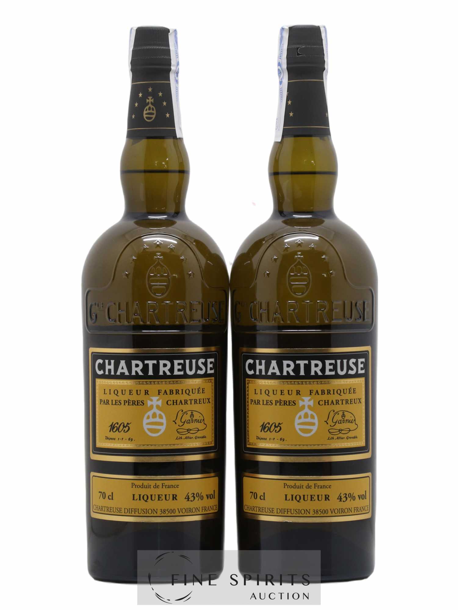 Chartreuse Of. Jaune - Reine des Liqueurs Mise 2020 - 1350 bouteilles marché export