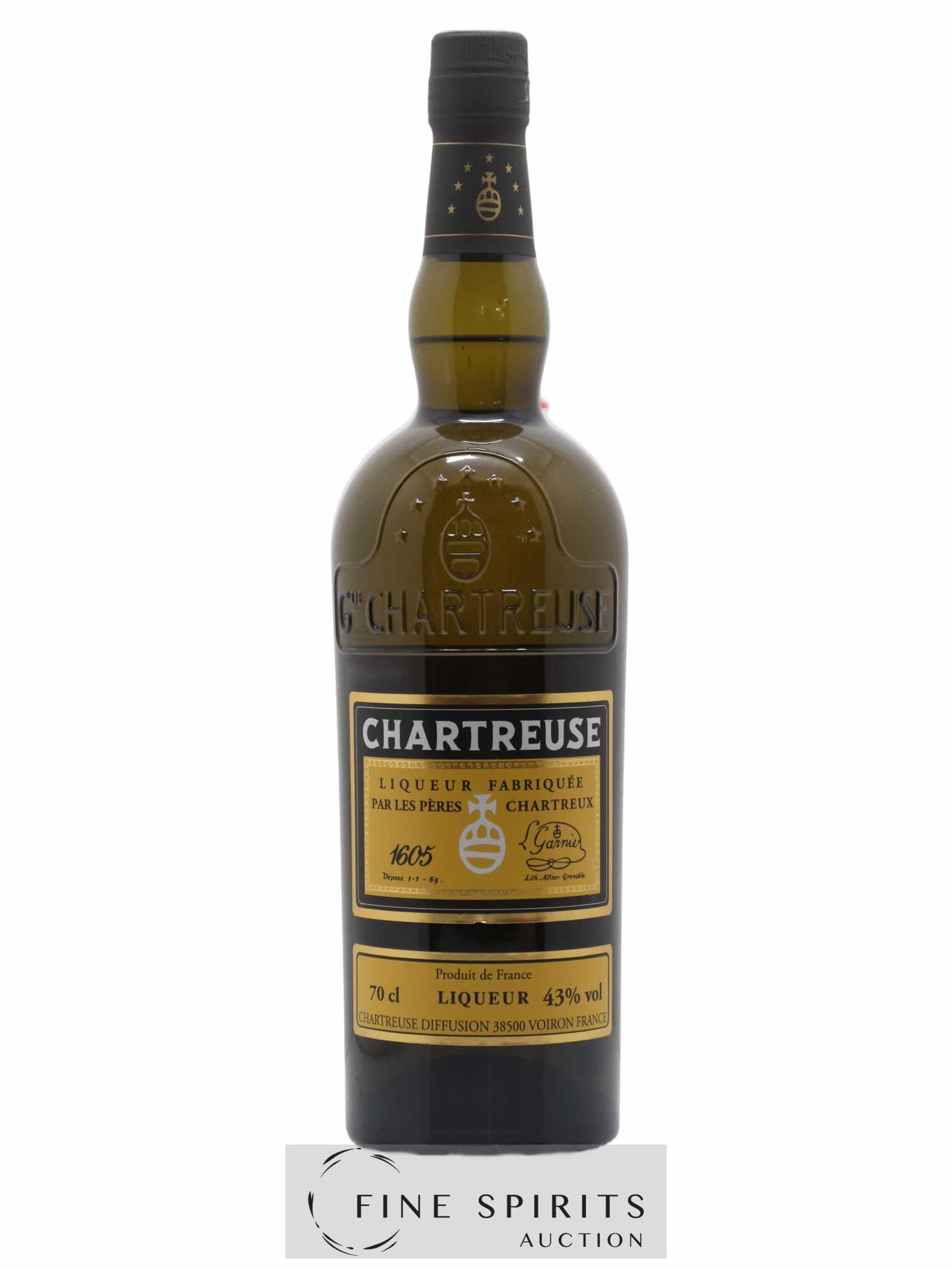 Chartreuse Of. Jaune - Reine des Liqueurs Mise 2019 - 1300 bouteilles marché export