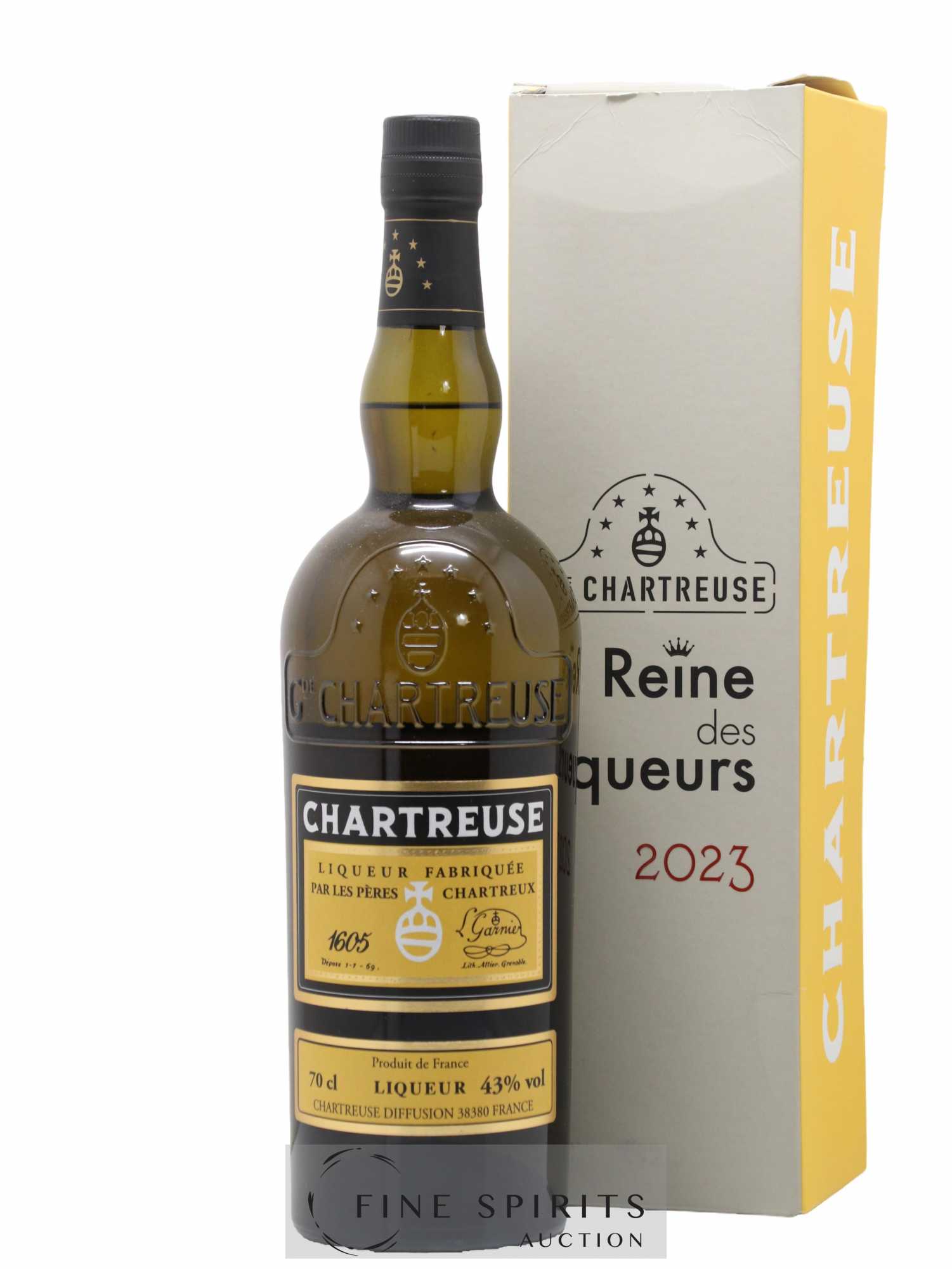 Chartreuse Of. Jaune - Reine des Liqueurs Mise 2023 - 1700 bouteilles