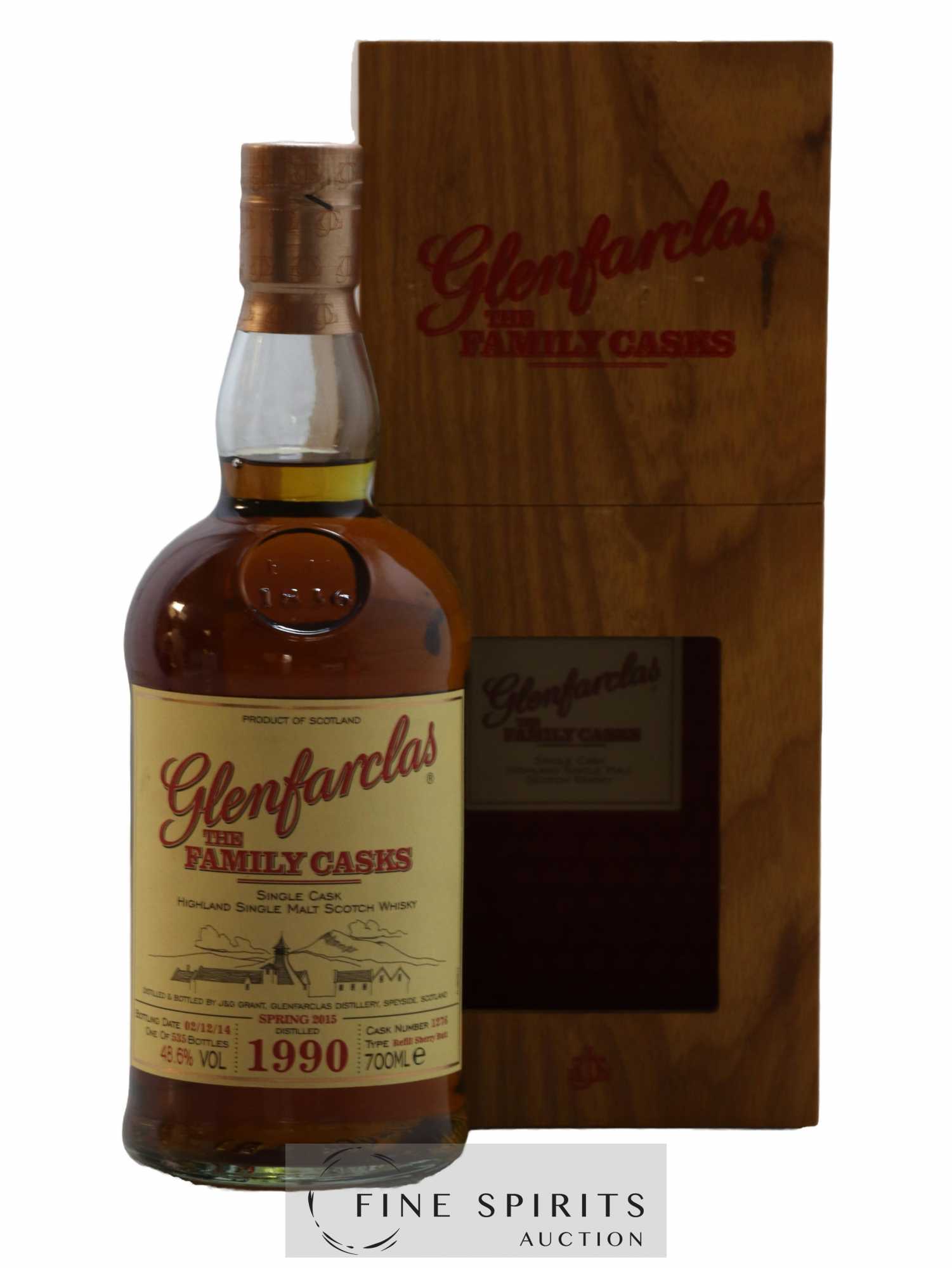 Glenfarclas 1990 Of. Cask n°1276 - One of 535 - bottled 2014 The Family Casks