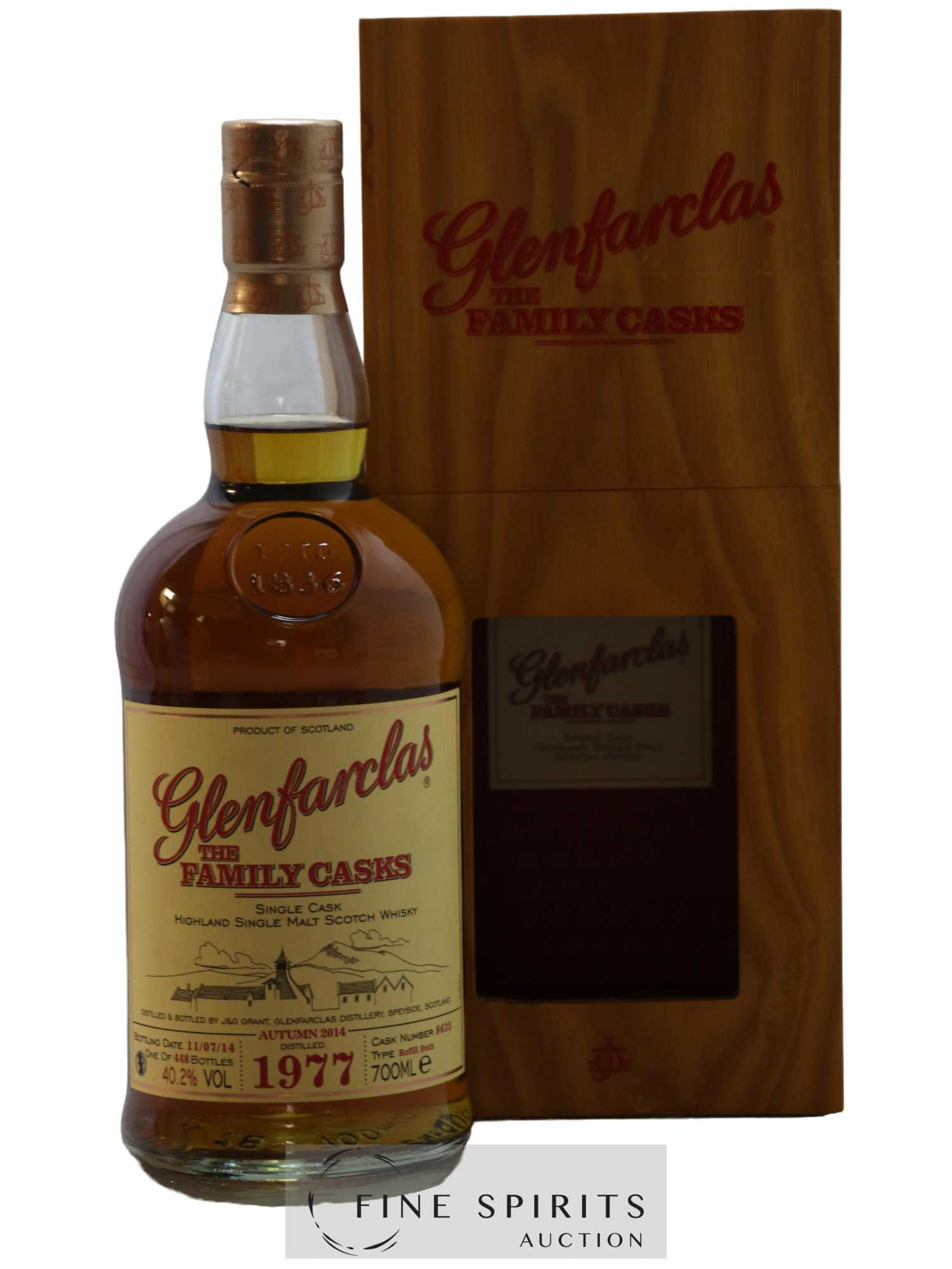 Glenfarclas 1977 Of. Cask n°8635 - One of 448 - bottled 2014 The Family Casks