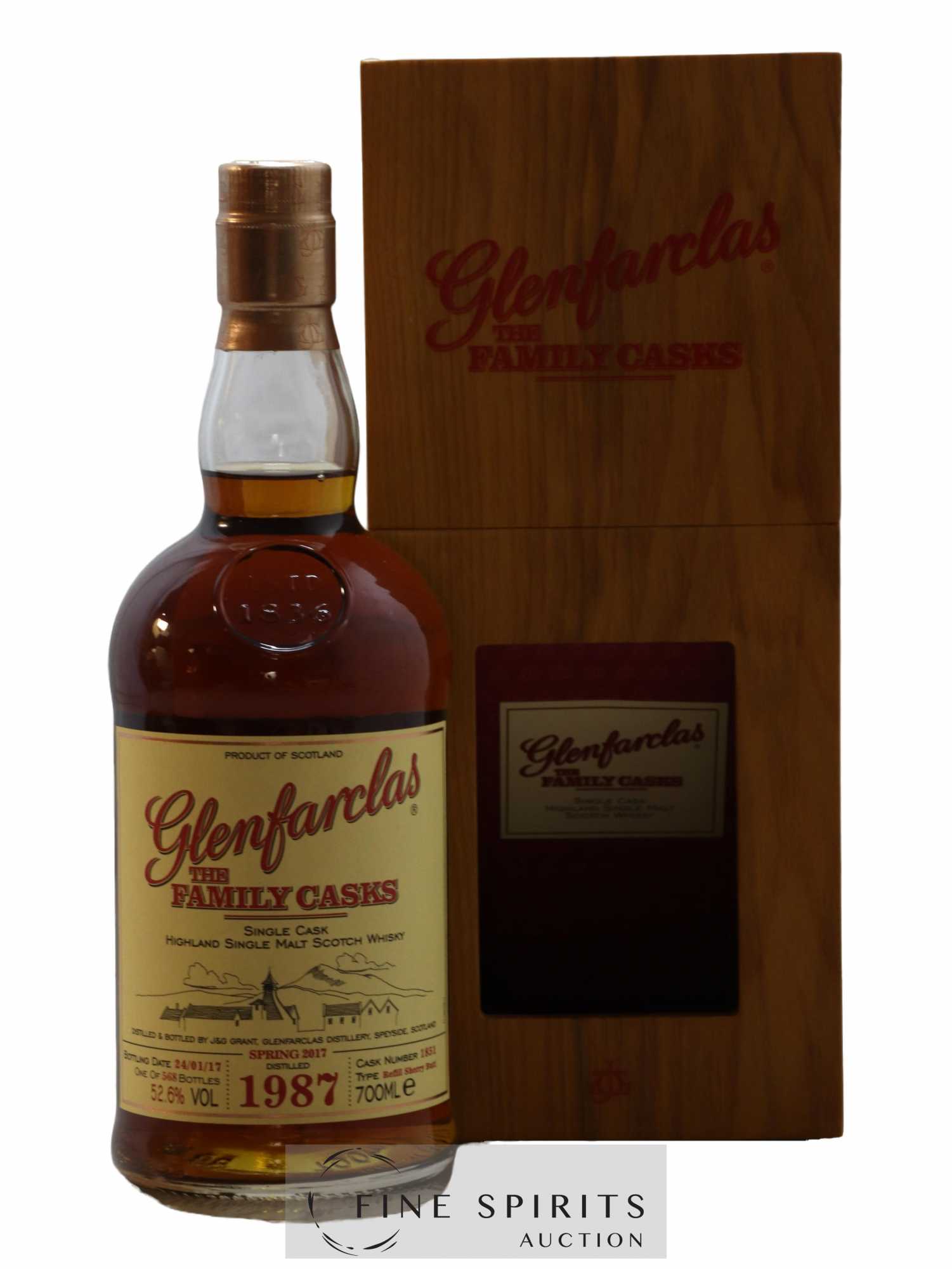 Glenfarclas 1987 Of. Cask n°1851 - One of 568 - bottled 2017 The Family Casks