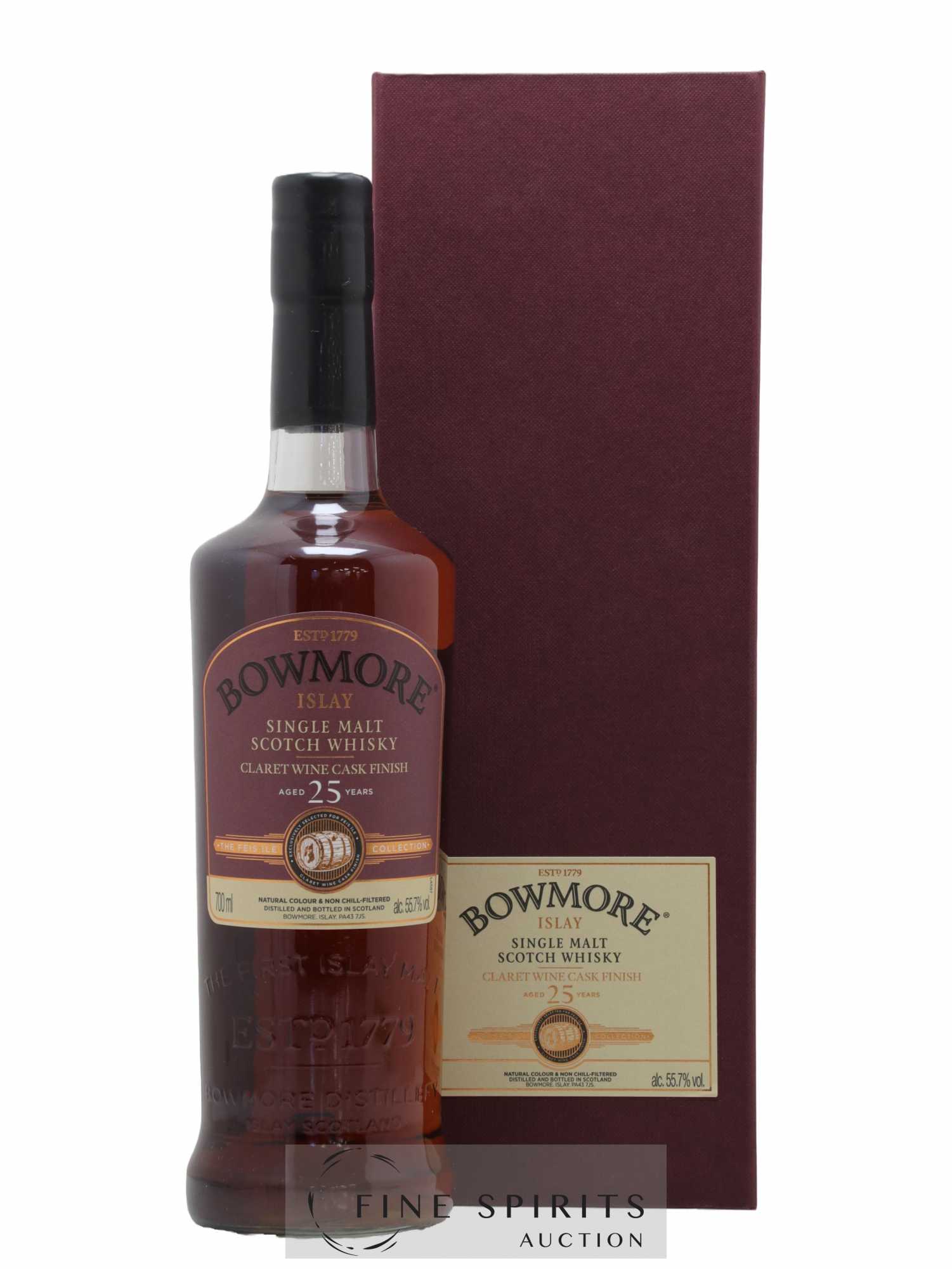 Bowmore 25 years Of. Claret Wine Cask Finish Feis Ile Collection