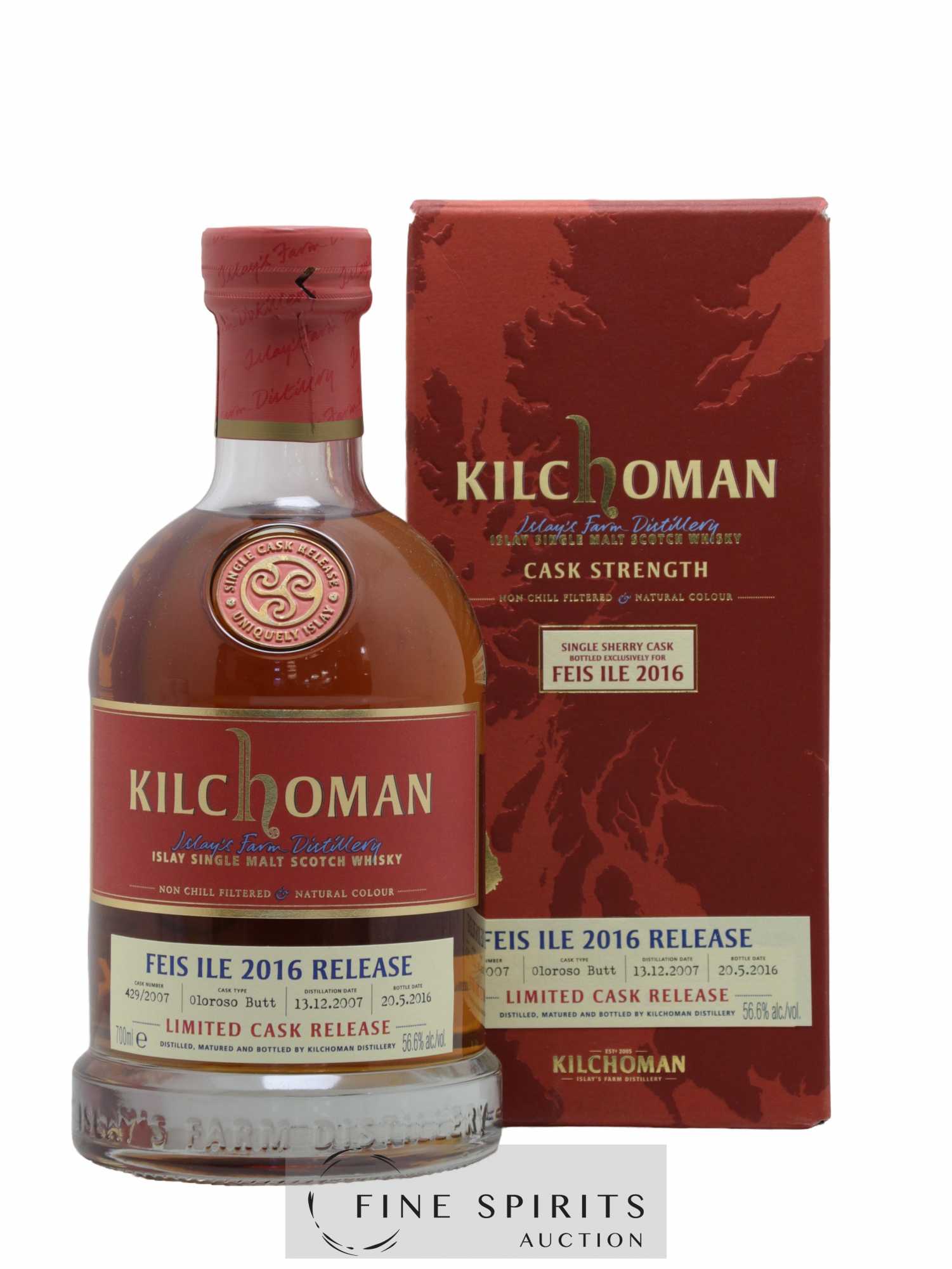 Kilchoman 2007 Of. Feis Ile 2016 Cask n°429-2007 - bottled 2016 Limited Release