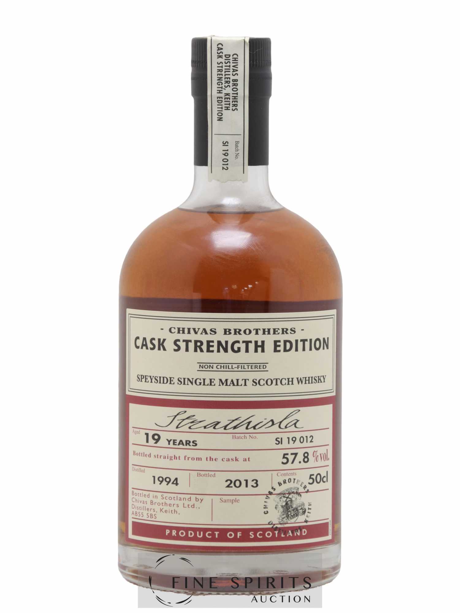 Strathisla 19 years 1994 Chivas Brothers Batch n°SI 19 012 - bottled 2013 Cask Strength Edition