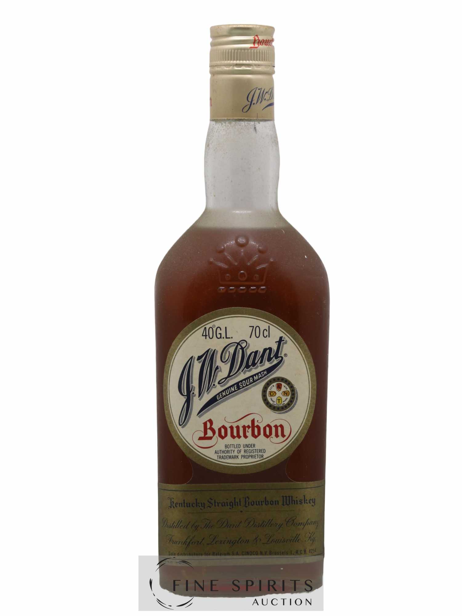 J.W. Dant Of. Genuine Sour Mash