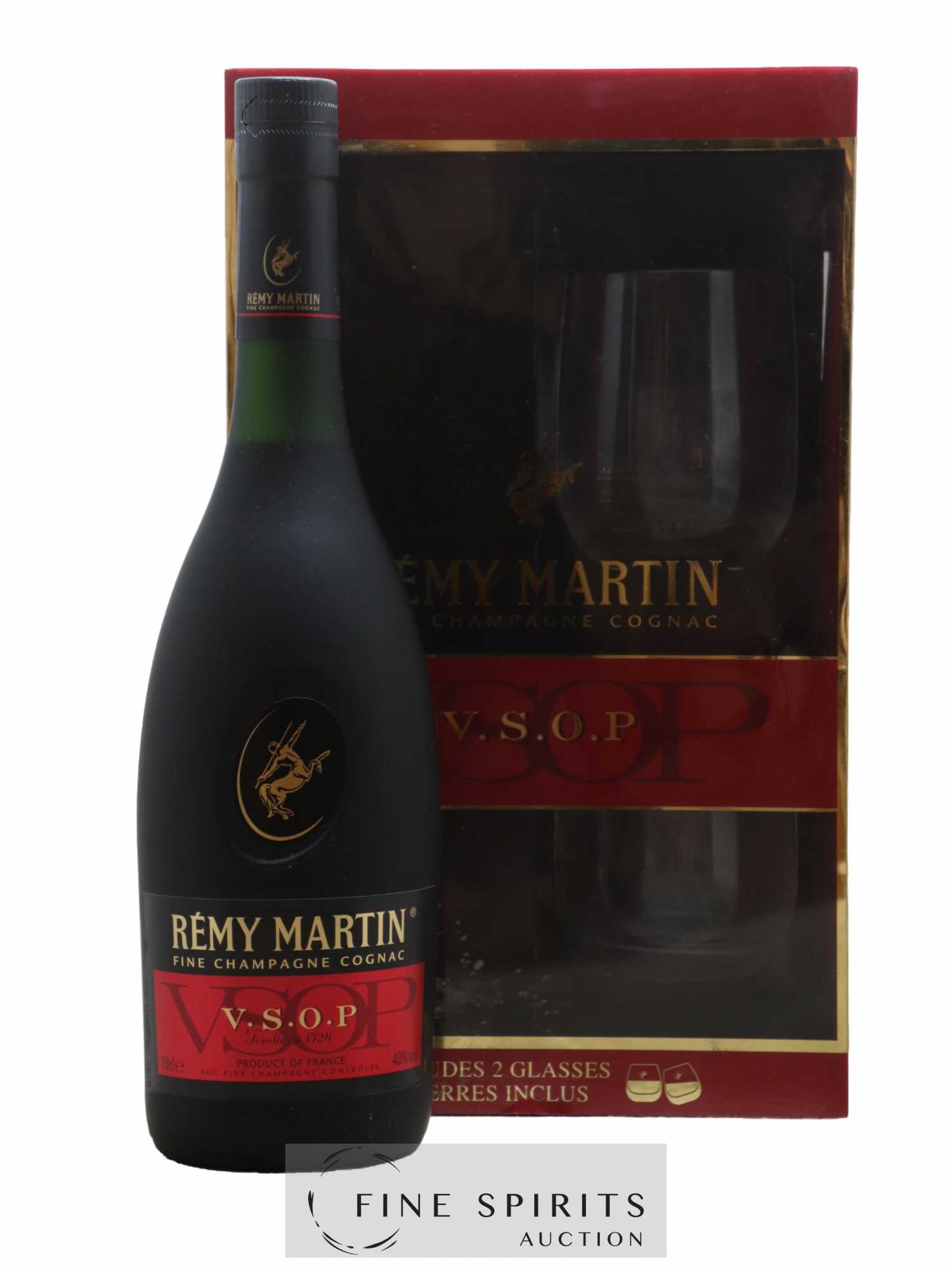 Rémy Martin Of. V.S.O.P. Coffret with 2 glasses