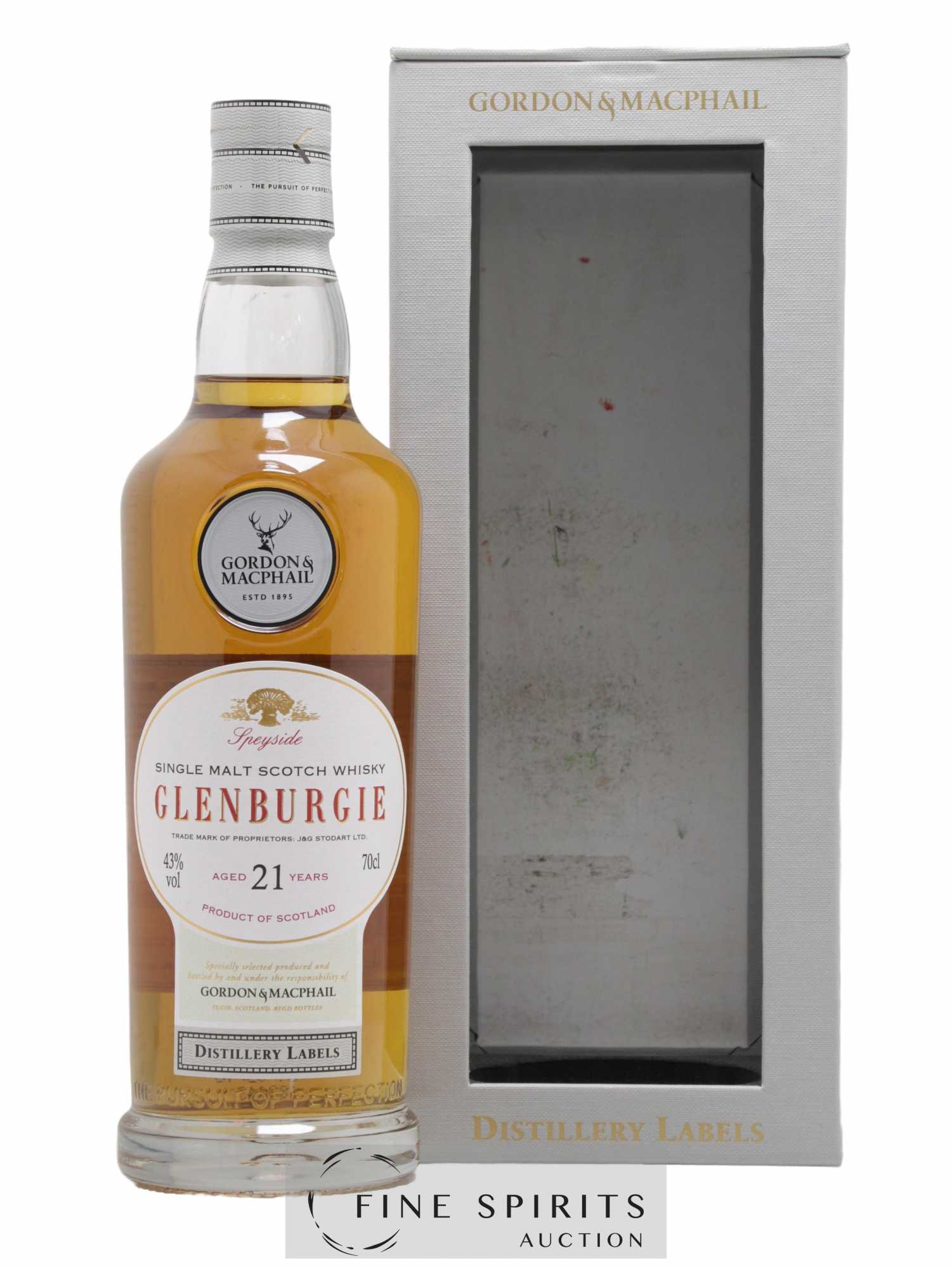 Glenburgie 21 years Gordon & MacPhail Distillery Labels