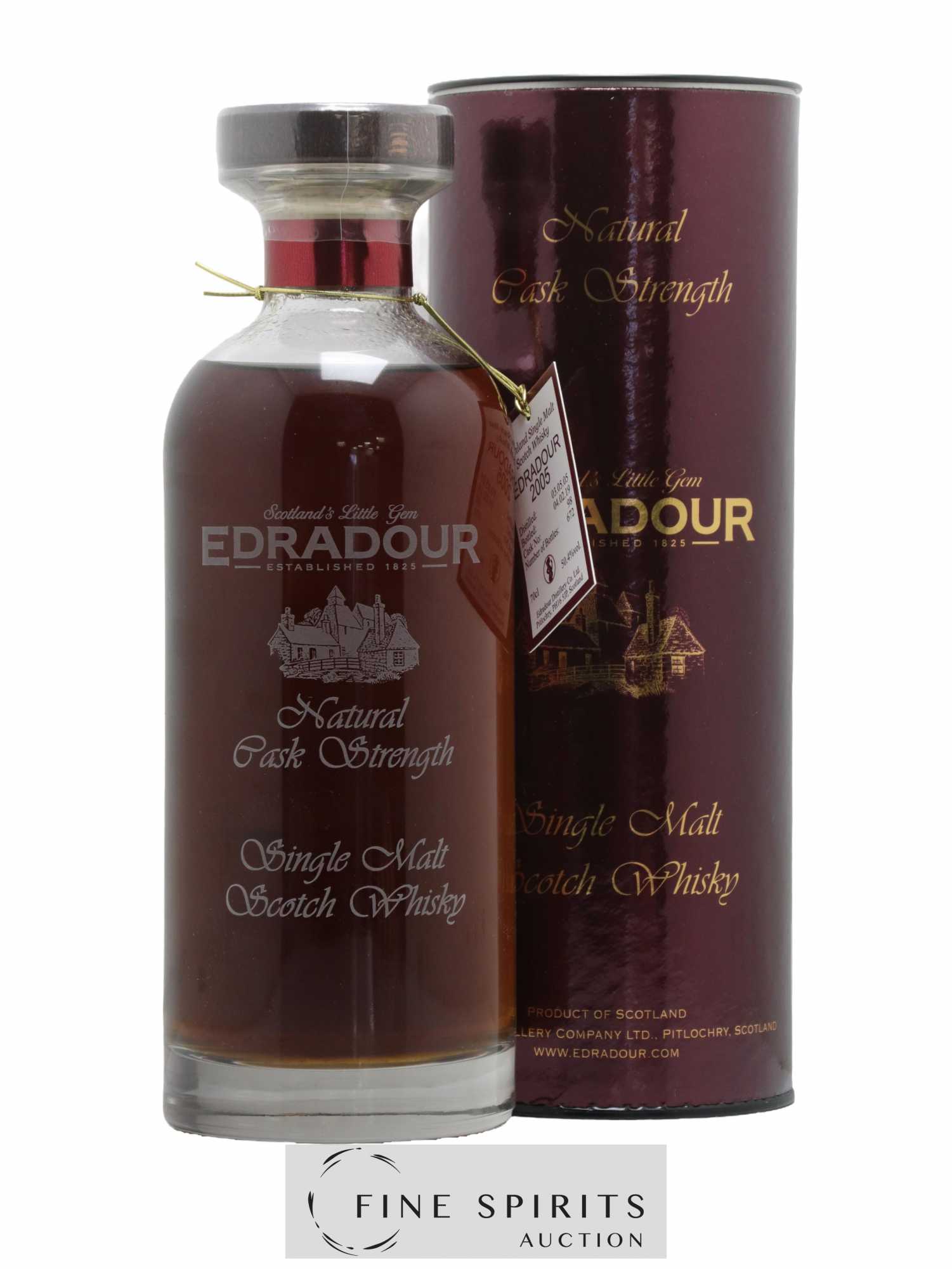 Edradour 2005 Of. Natural Cask Strength Cask n°98 - One of 672 - bottled 2019