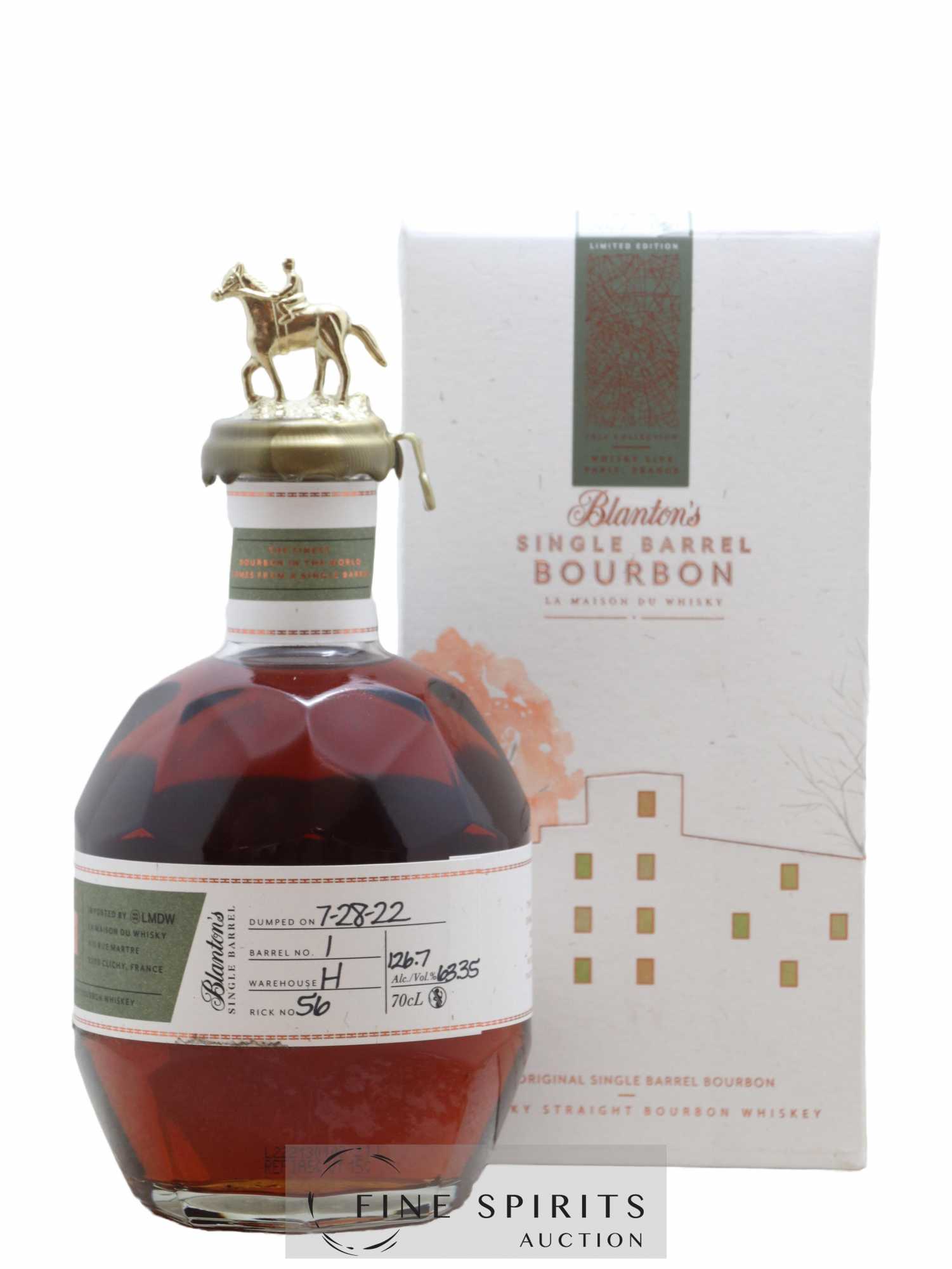 Blanton's Of. Warehouse H - Single Barrel n°1 - bottled 2022 LMDW Limited Edition