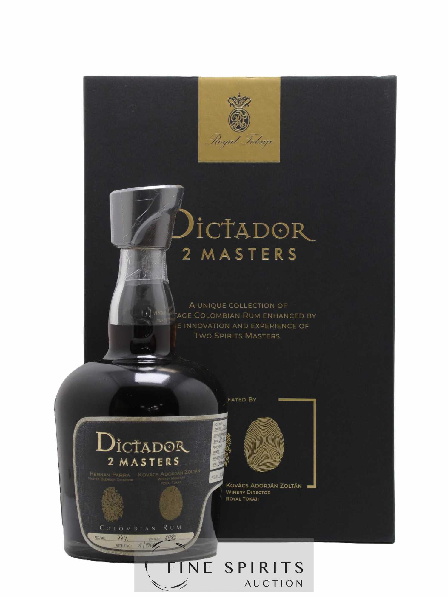 Dictador 38 years 1982 Of. Royal Tokaji - One of 500 - release 2022 2 Masters