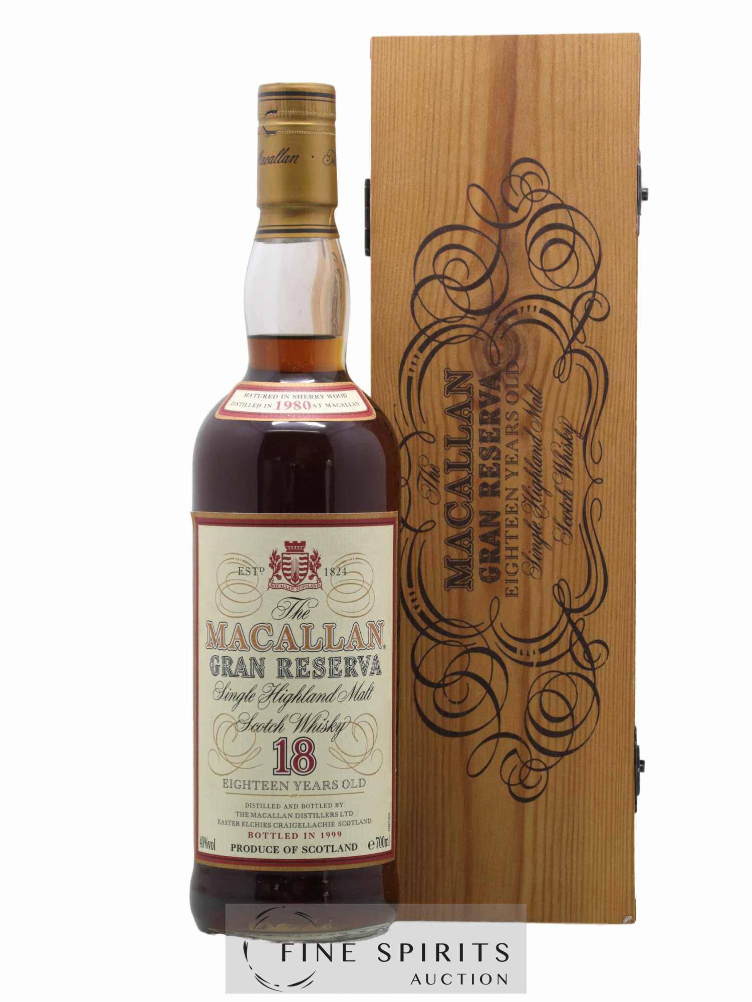Macallan (The) 18 years 1980 Of. Gran Reserva bottled 1999