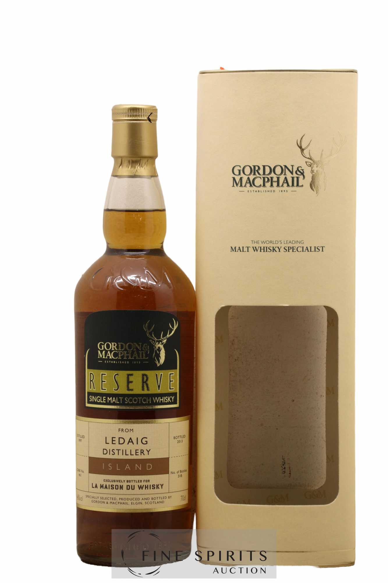 Ledaig 1997 Gordon & MacPhail Reserve Cask n°461 - One of 318 - bottled 2013 LMDW