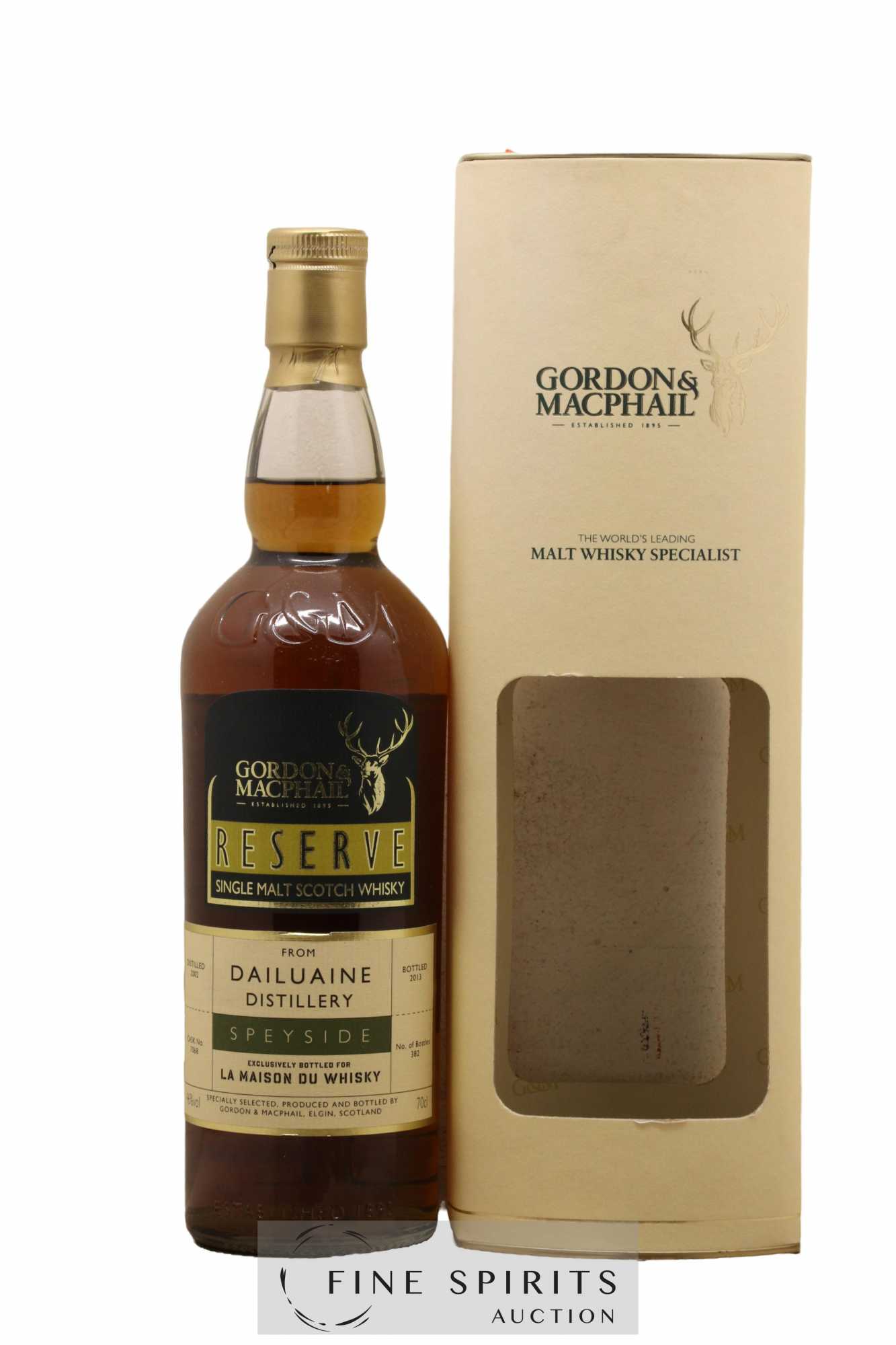 Dailuaine 2002 Gordon & MacPhail Reserve Cask n°7068 - One of 382 - bottled 2013 LMDW