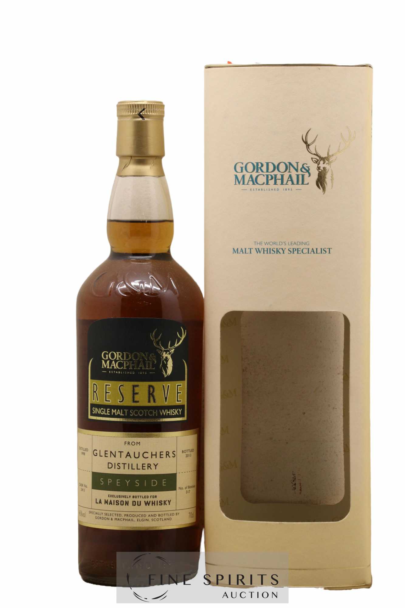 Glentauchers 1998 Gordon & MacPhail Reserve Cask n°2413 - One of 317 - bottled 2013 LMDW