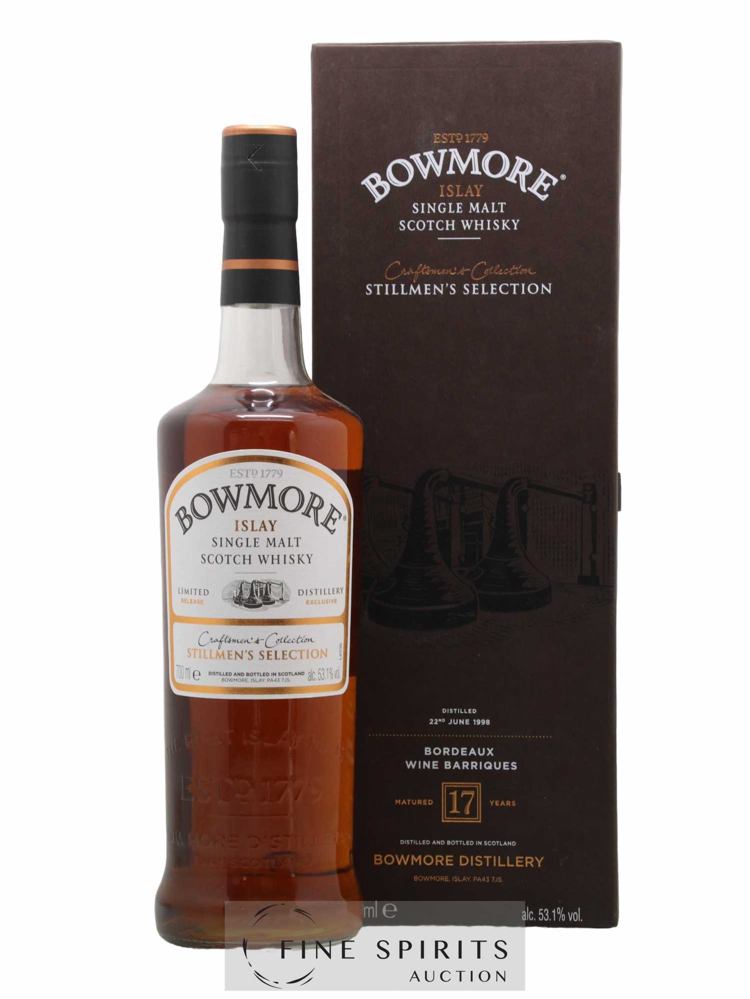 Bowmore 17 years 1998 Of. Stillmen's Selection Craftsmen's Collection