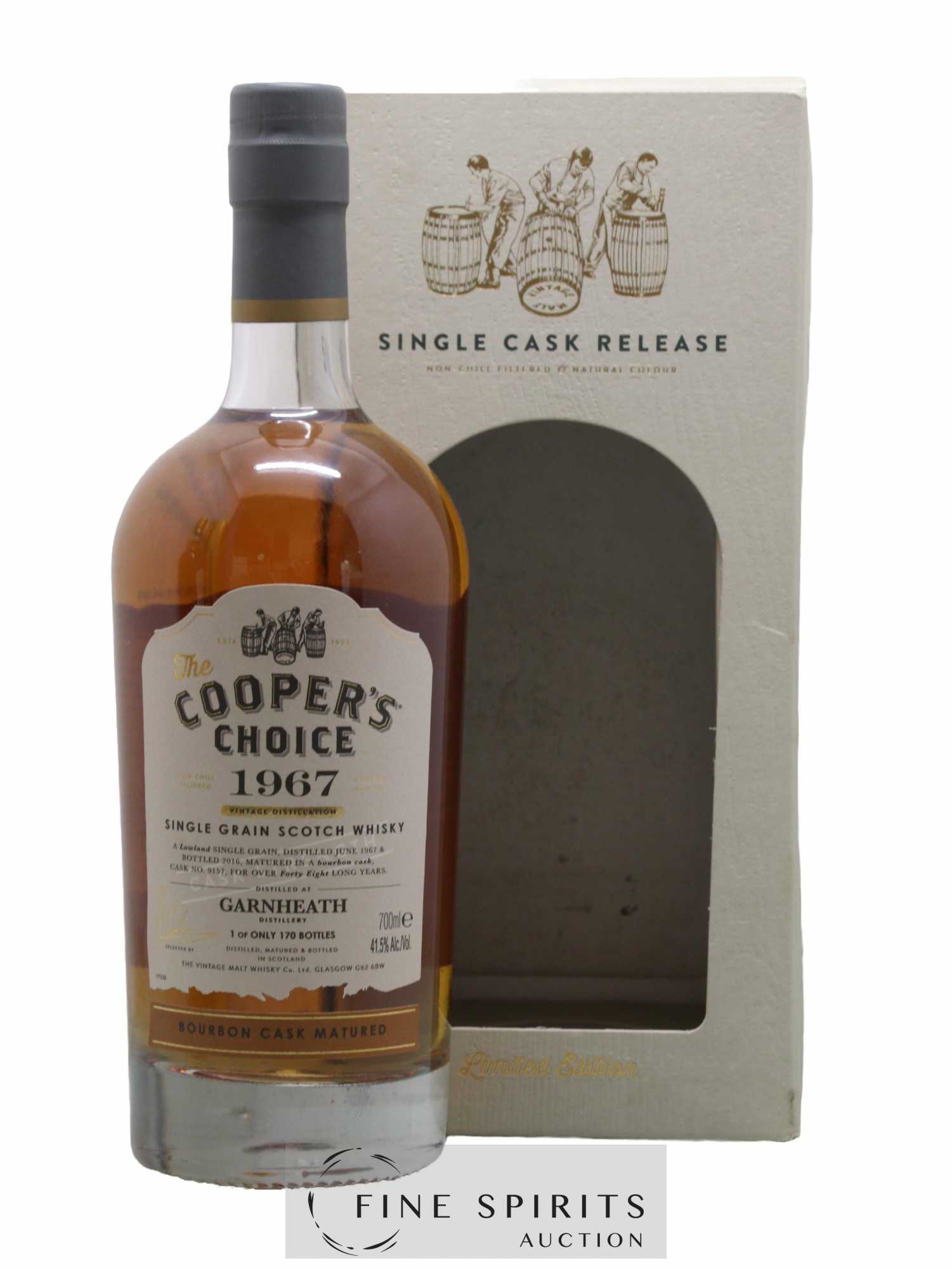 Garneath 48 years 1967 The Vintage Malt Whisky Co. Ltd. The Cooper's Choice Cask n°9157 - One of 170 - bottled 2016