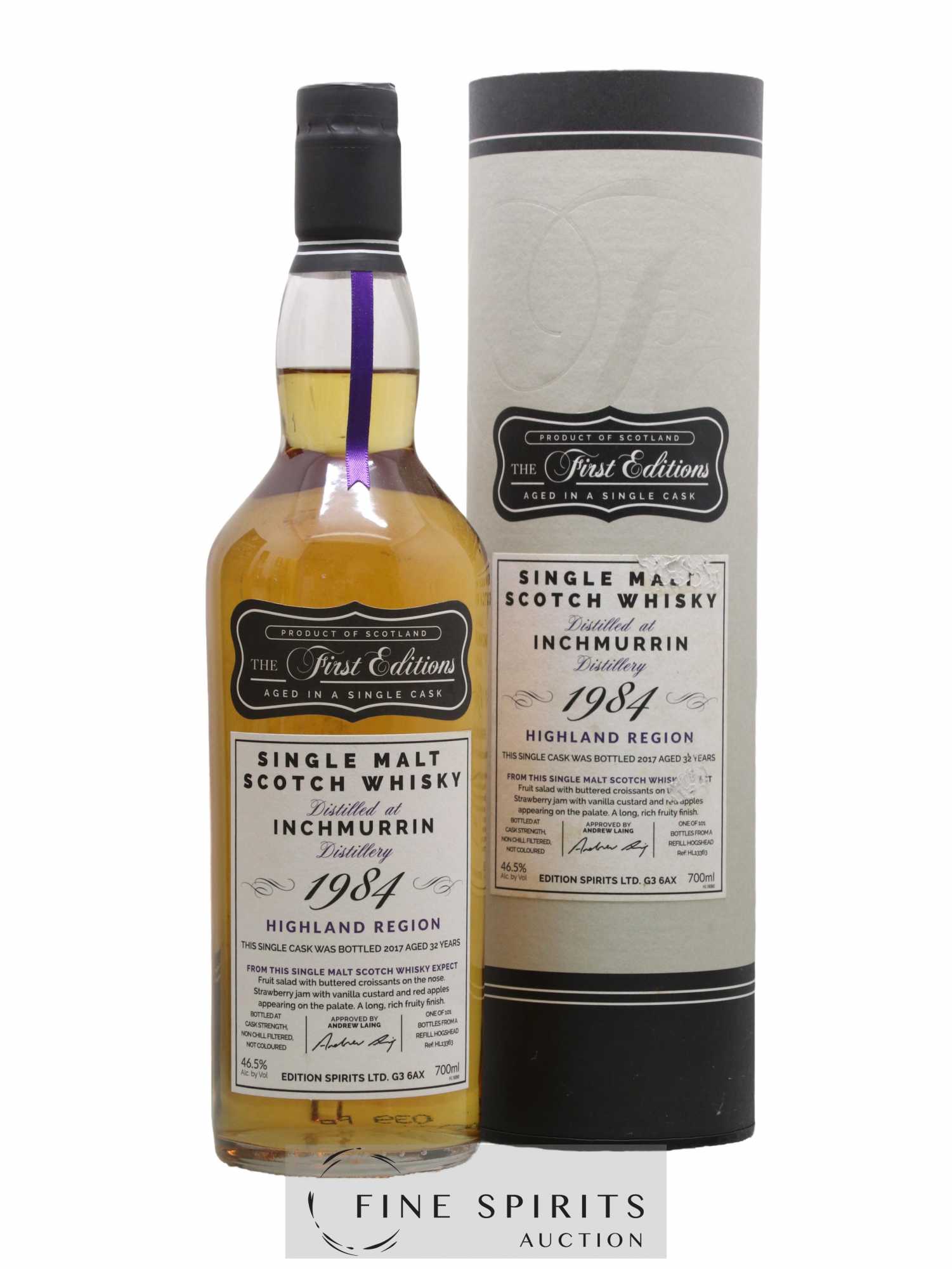 Inchmurrin 32 years 1984 Edition Spirits Hogshead Ref HL13363 - One of 101 - bottled 2017 The First Editions