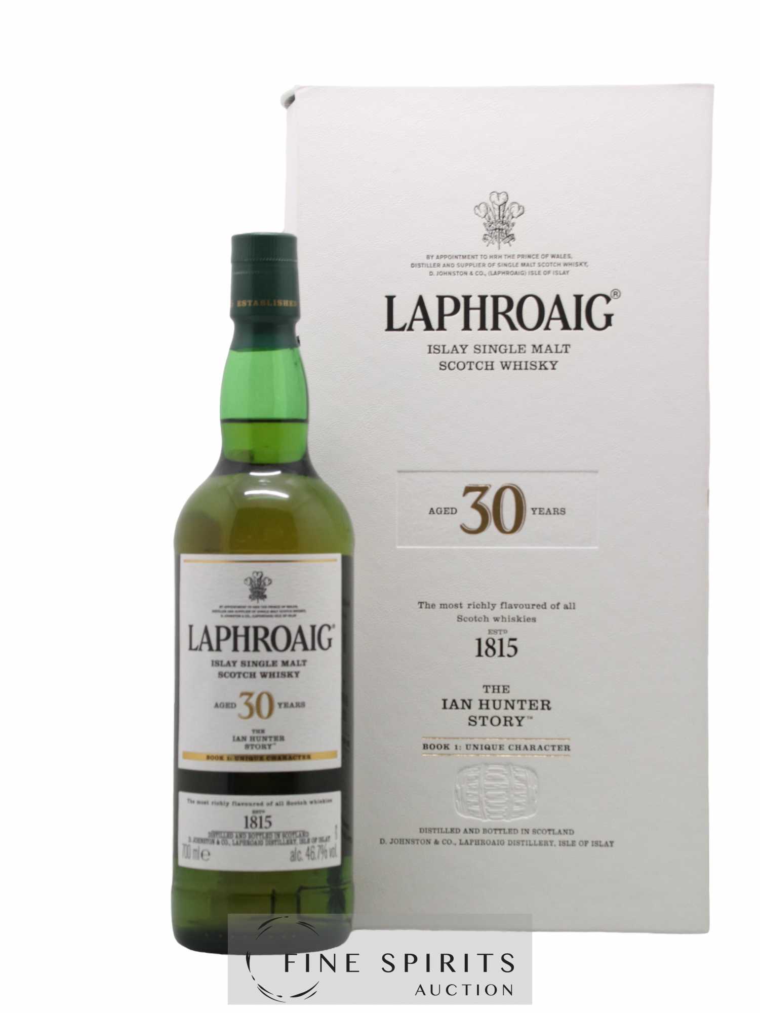 Laphroaig 30 years Of. Book 1 - Unique Character The Oan Hunter Story