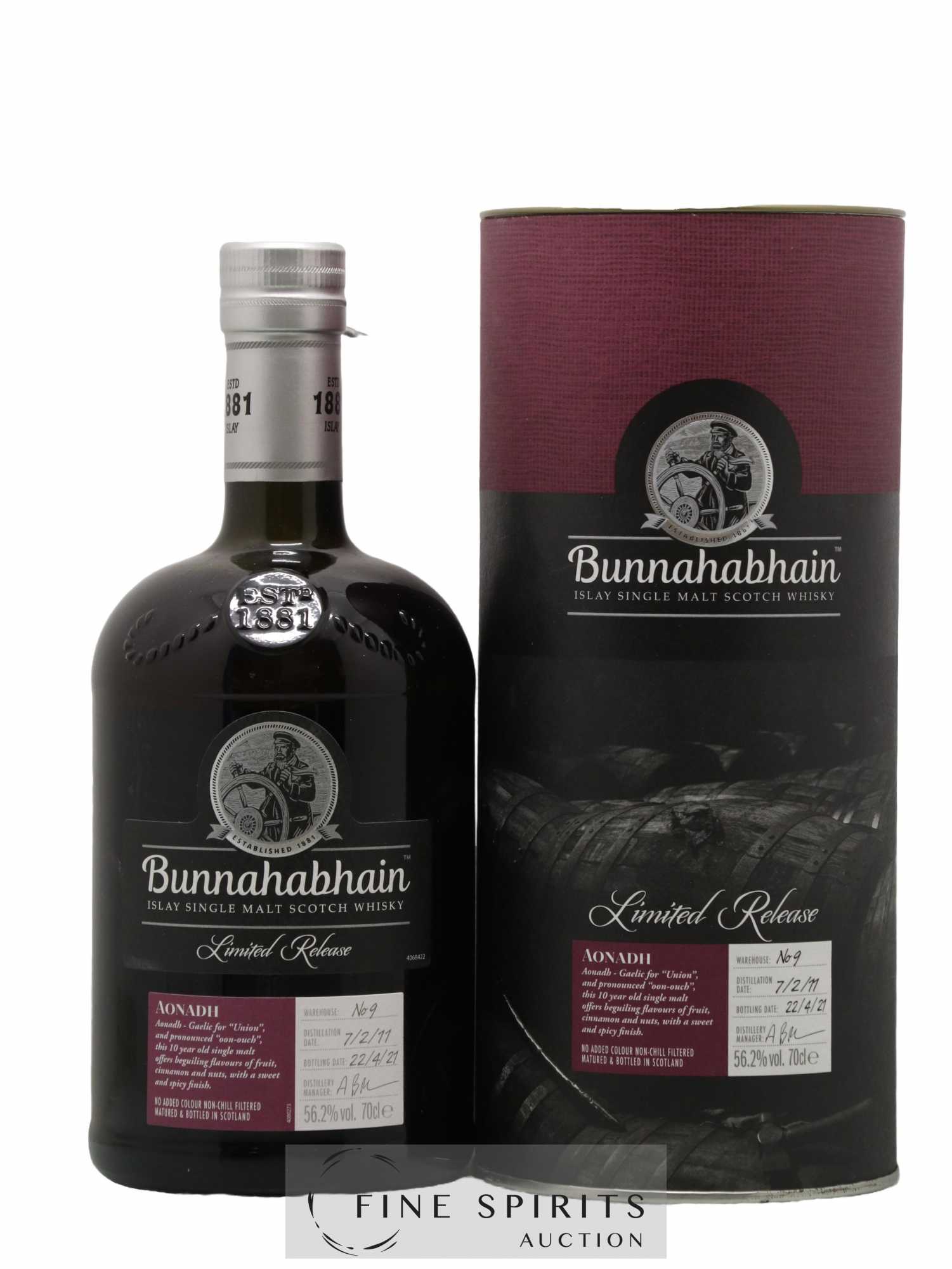 Bunnahabhain 10 years 2011 Of. Warehouse n°9 - bottled 2021 Limited Release