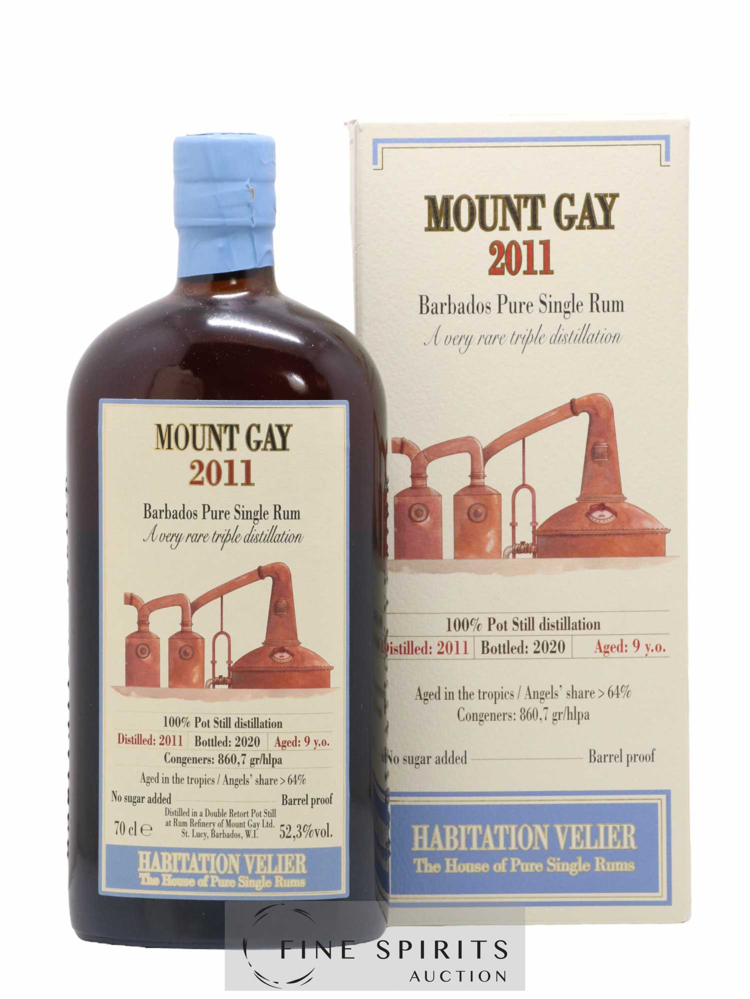 Mount Gay 9 years 2011 Velier 100% Pot Still Distillation - bottled 2020 Habitation Velier