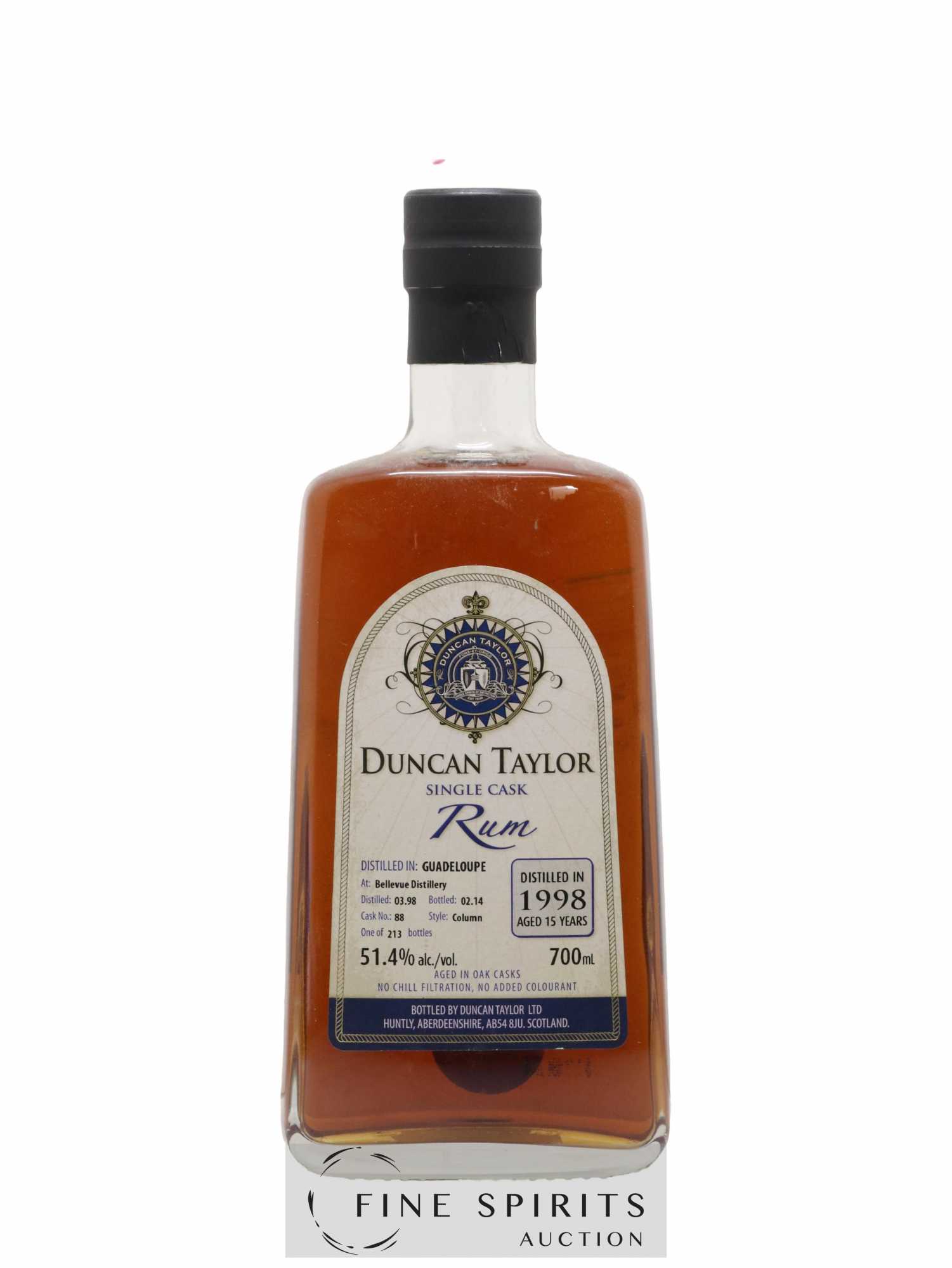 Bellevue 15 years 1998 Duncan Taylor Single Cask n°88 - One of 213 - bottled 2014