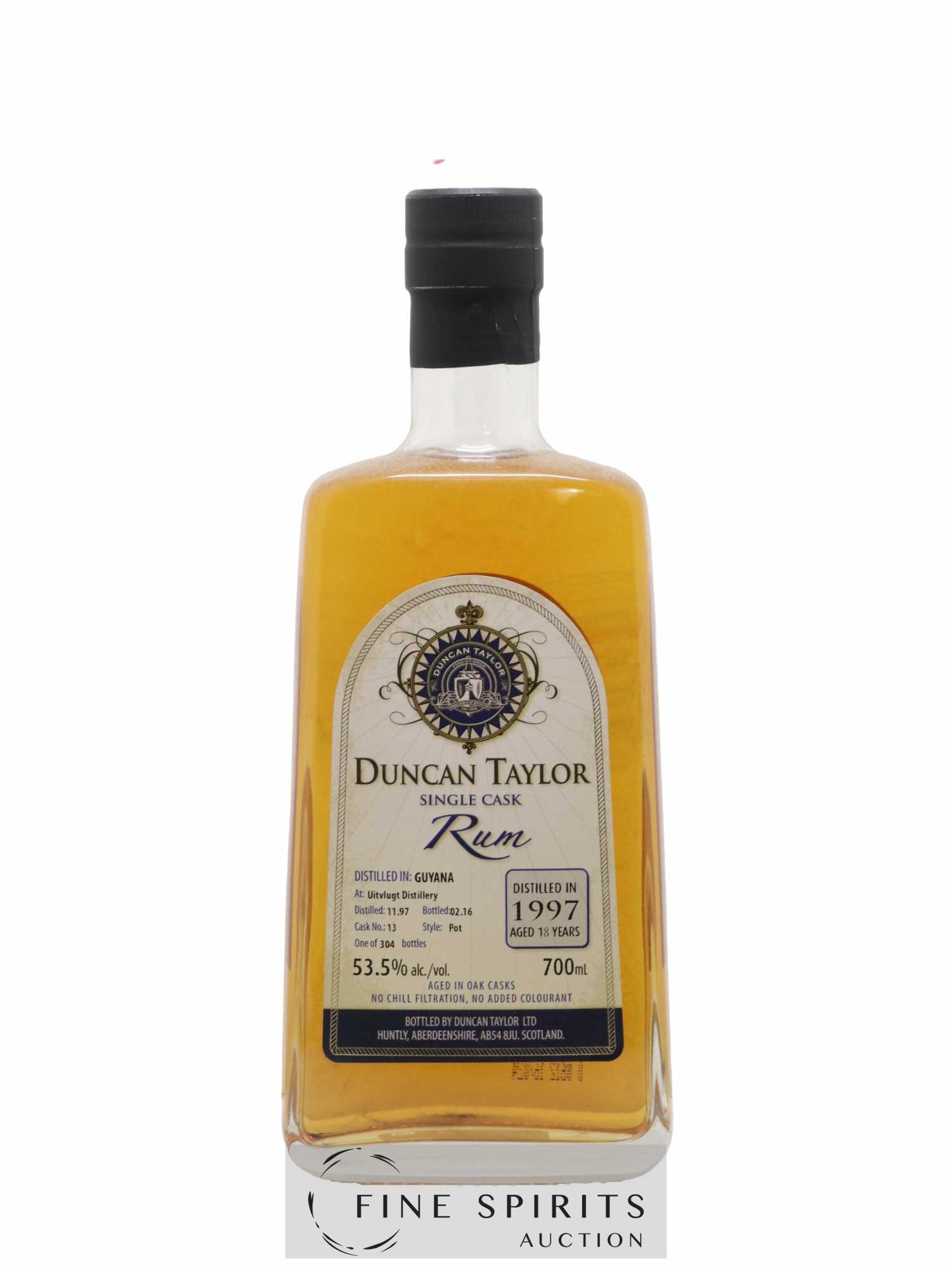 Uitvlugt 18 years 1997 Duncan Taylor Single Cask n°13 - One of 304 - bottled 2016