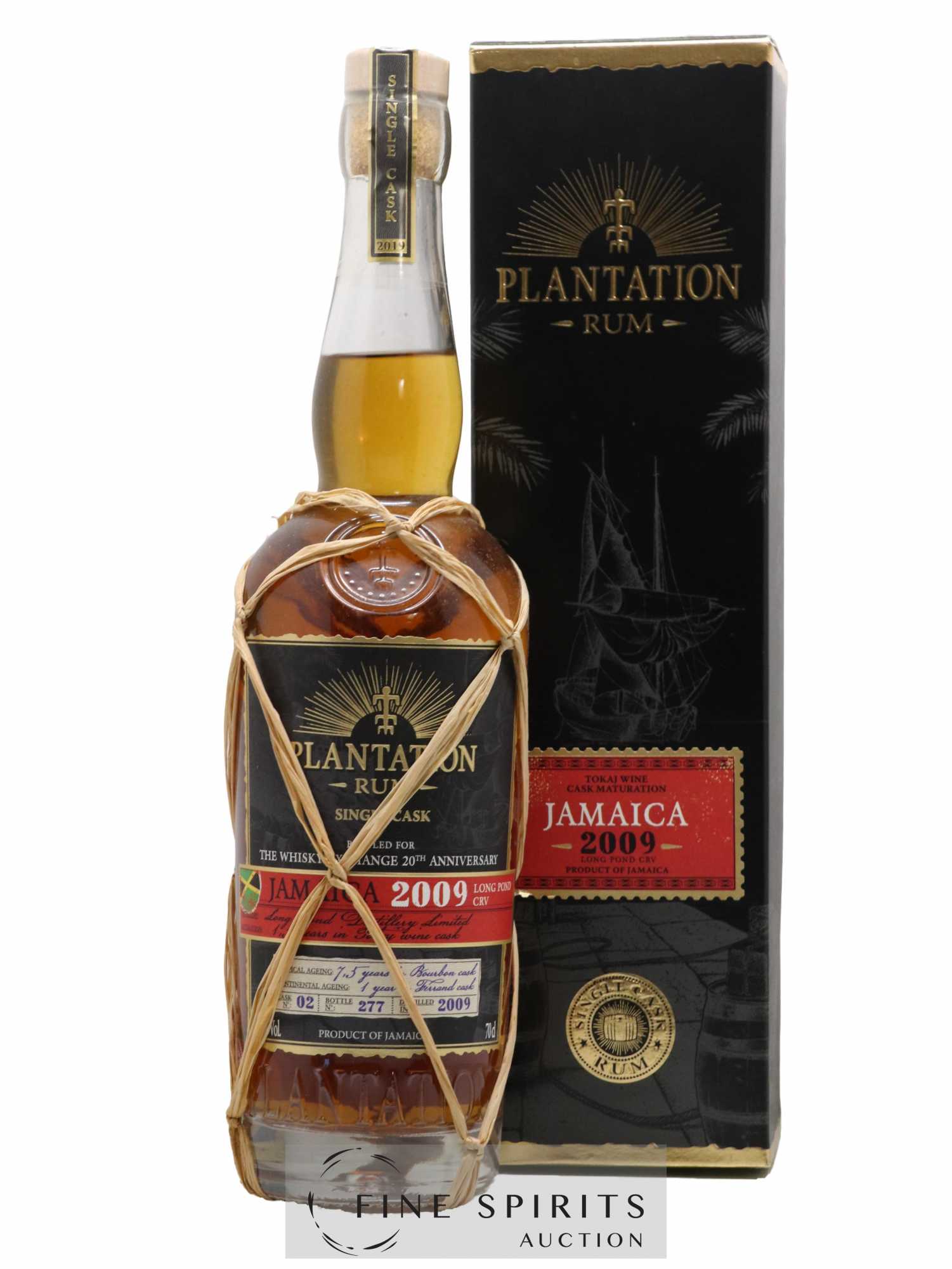 Plantation 2009 Of. Jamaica Cask n°02 - bottled 2019 The Whisky Exchange 20th Anniversary Single Cask Collection