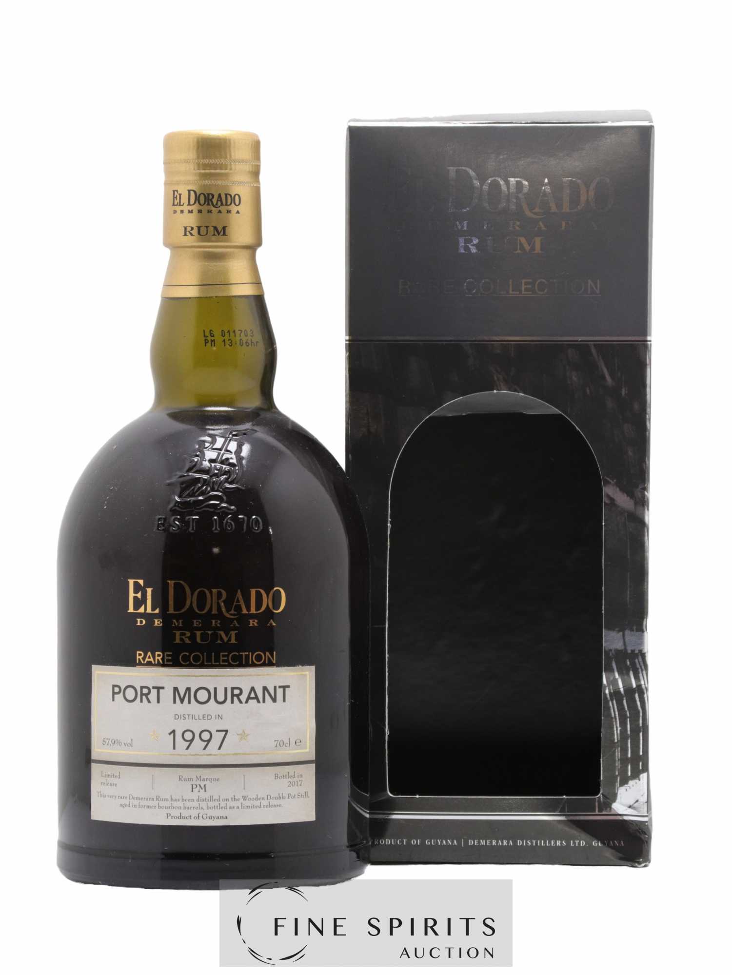 El Dorado 1997 Of. Port Mourant Marque PM - bottled 2017 Rare Collection