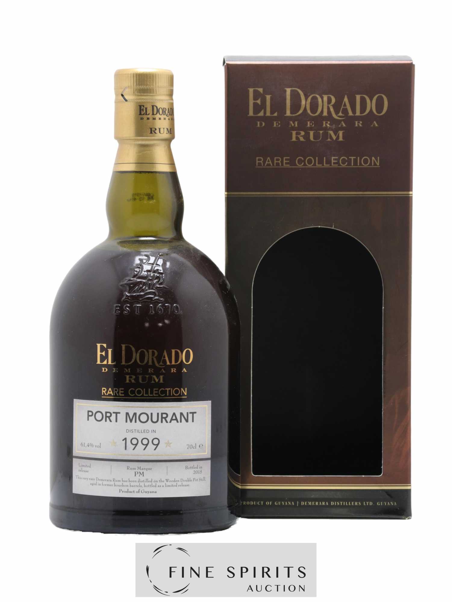 El Dorado 1999 Of. Port Mourant Marque PM - bottled 2015 Rare Collection