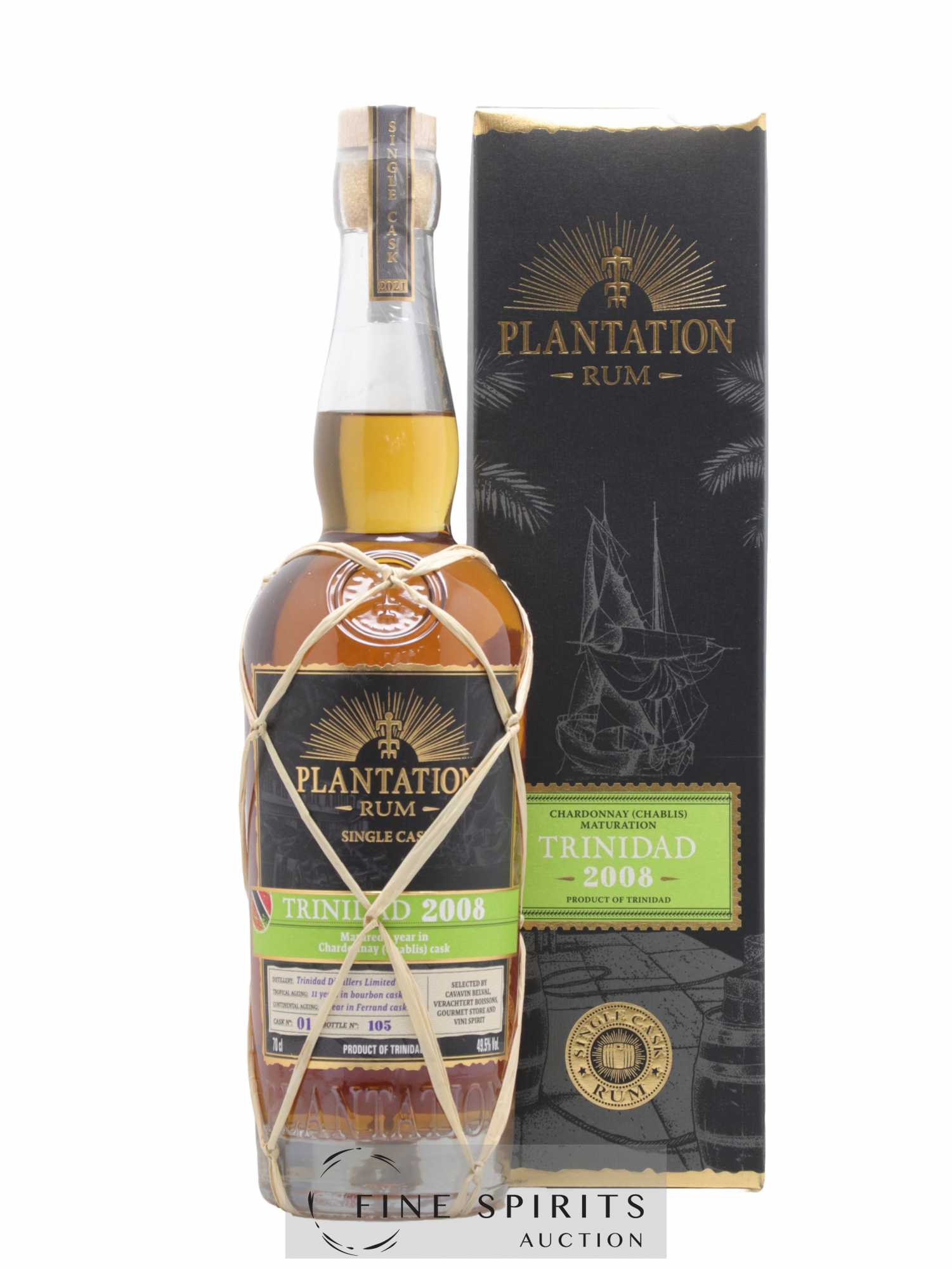 Plantation 2008 Of. Trinidad Cask n°01 - bottled 2021 Single Cask Collection