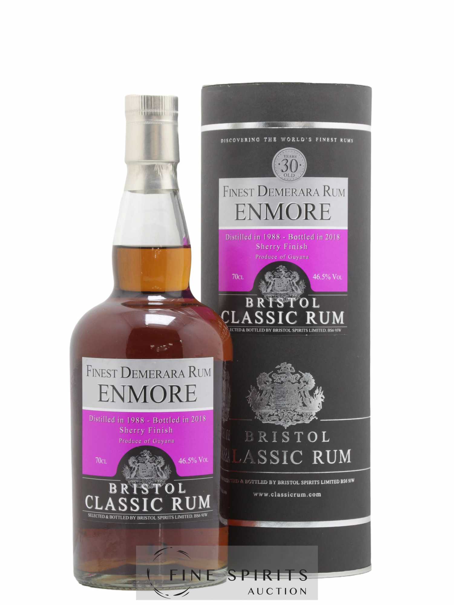 Enmore 30 years 1988 Bristol Spirits Bristol Classic Rum Sherry Finish - bottled 2018