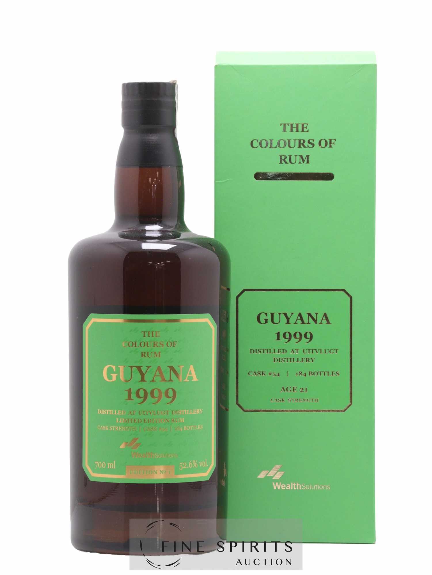 Uitvlugt 21 years 1999 Wealth Solutions Cask n°54 - One of 184 - bottled 2021 The Colours of Rum