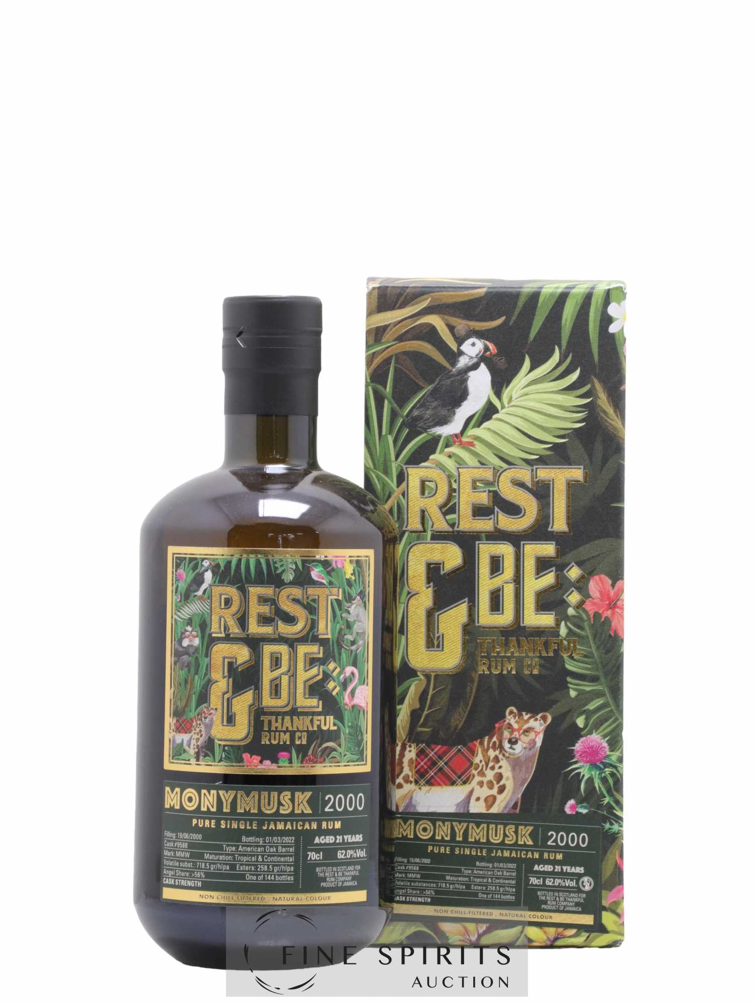 Monymusk 21 years 2000 Rest & Be Thankful Cask n°9588 - One of 144 - bottled 2022